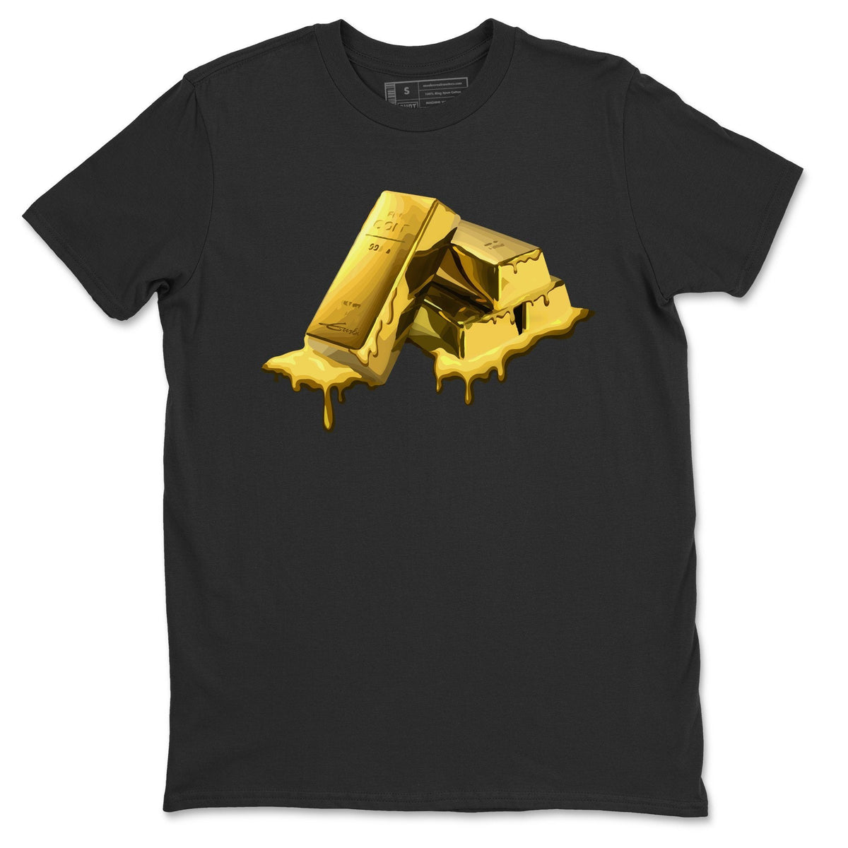 Jordan 1 Metallic Gold Sneaker Tees Drip Gear Zone Gold Bar Sneaker Tees Jordan 1 Metallic Gold Shirt Unisex Shirts