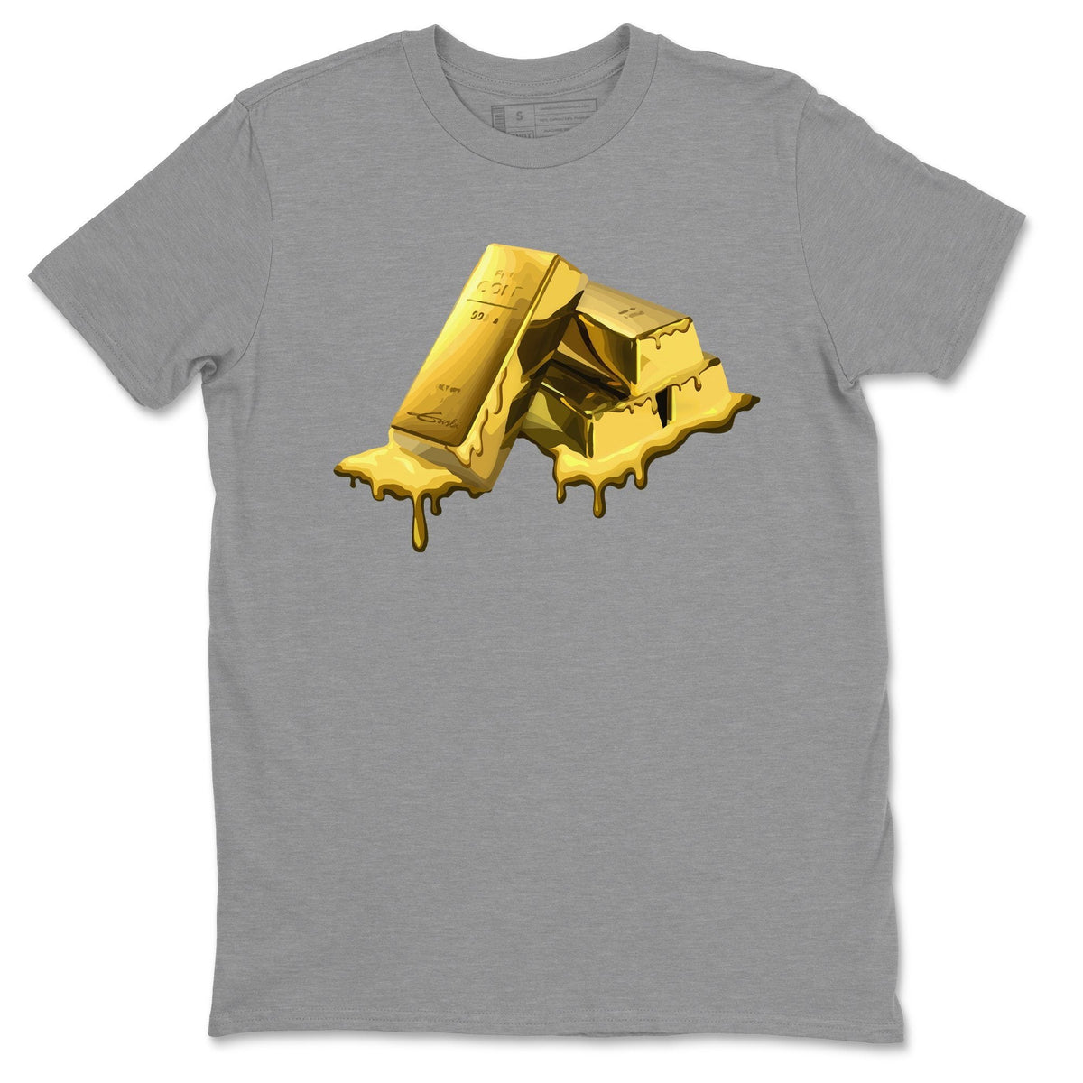 Jordan 1 Metallic Gold Sneaker Tees Drip Gear Zone Gold Bar Sneaker Tees Jordan 1 Metallic Gold Shirt Unisex Shirts