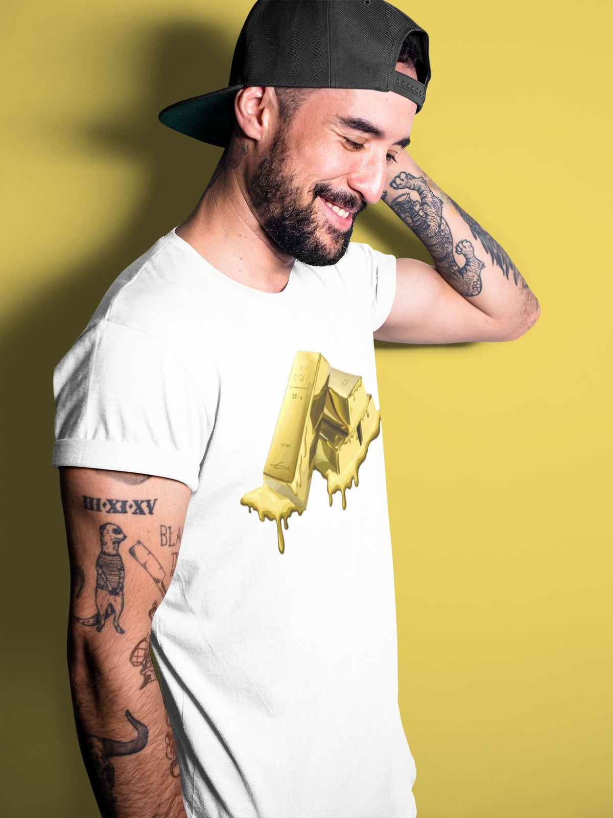 Jordan 1 Metallic Gold Sneaker Tees Drip Gear Zone Gold Bar Sneaker Tees Jordan 1 Metallic Gold Shirt Unisex Shirts