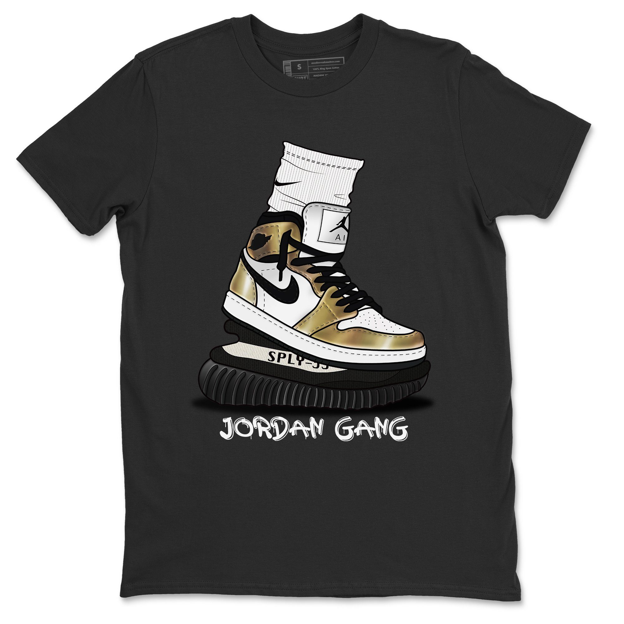 Jordan 1 Metallic Gold Shirt To Match Jordans Jordan Gang Sneaker Tees Jordan 1 Metallic Gold Drip Gear Zone Sneaker Matching Clothing Unisex Shirts