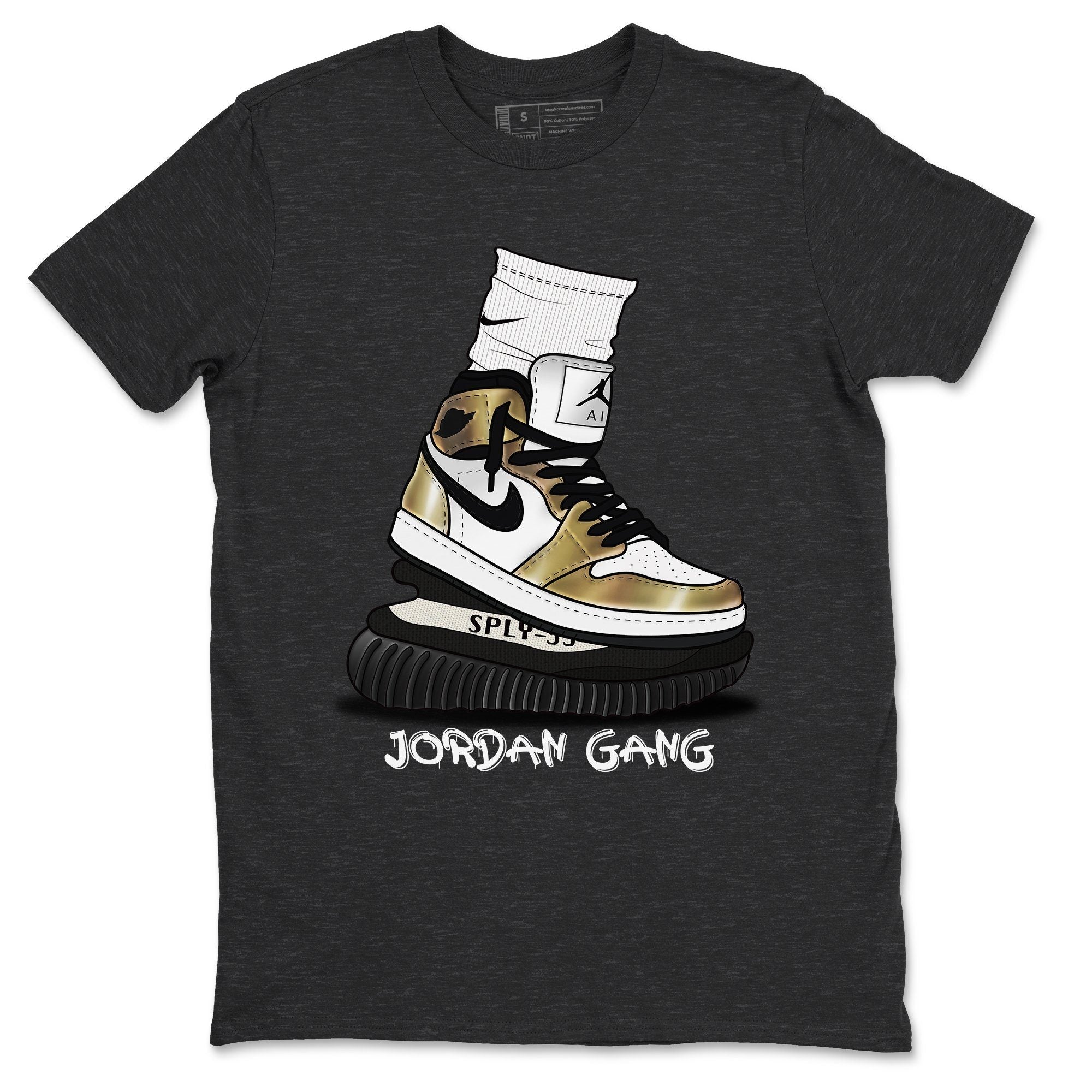 Jordan 1 Metallic Gold Shirt To Match Jordans Jordan Gang Sneaker Tees Jordan 1 Metallic Gold Drip Gear Zone Sneaker Matching Clothing Unisex Shirts