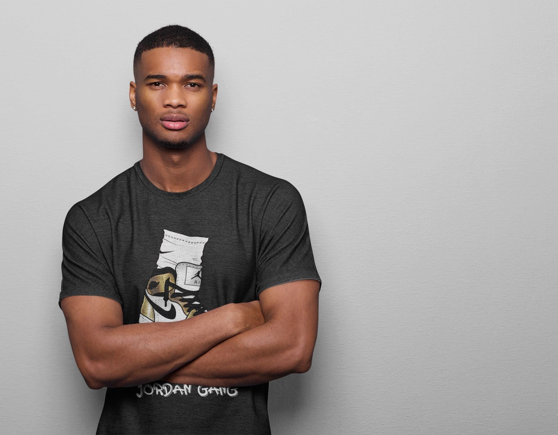 Jordan 1 Metallic Gold Shirt To Match Jordans Jordan Gang Sneaker Tees Jordan 1 Metallic Gold Drip Gear Zone Sneaker Matching Clothing Unisex Shirts