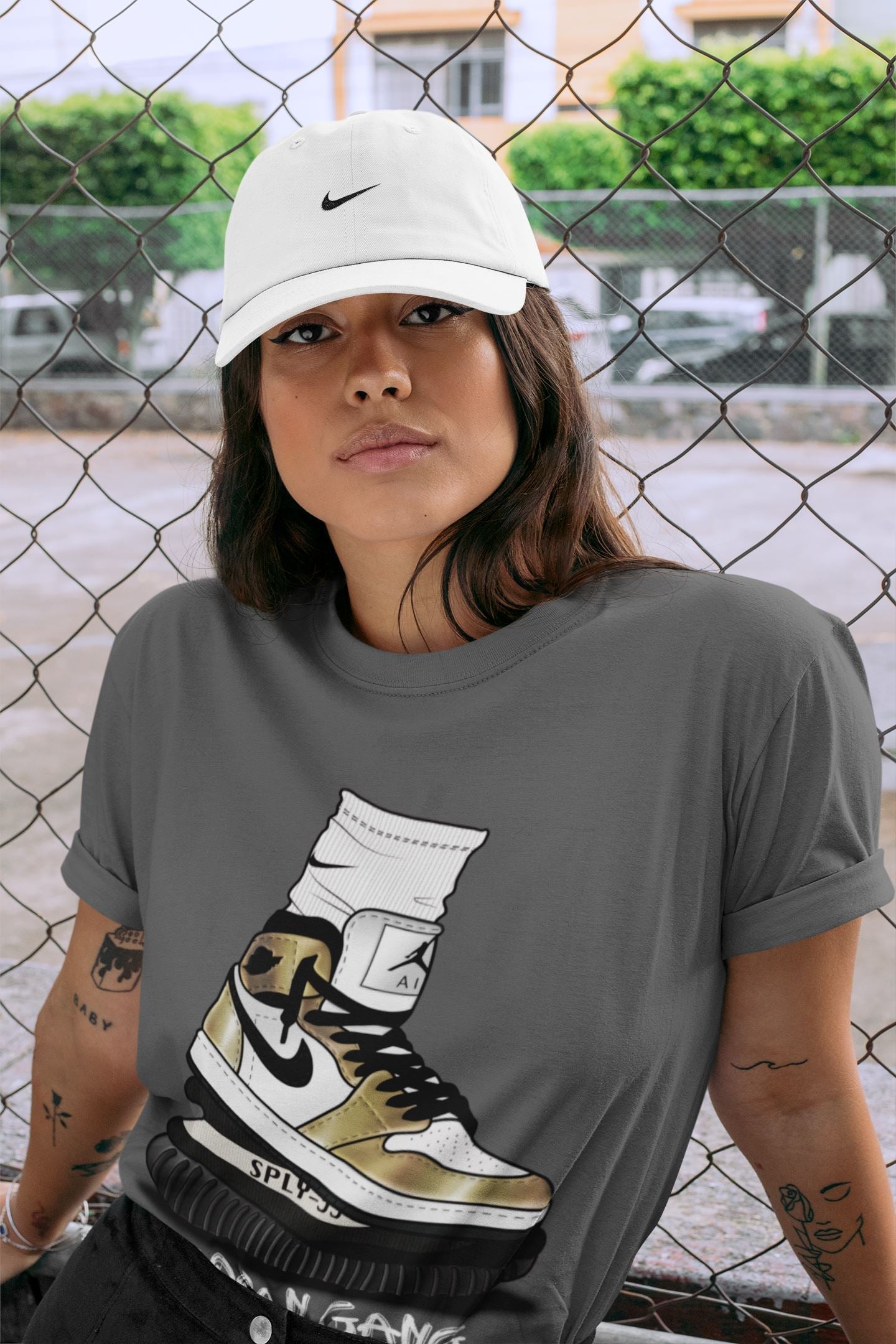 Jordan 1 Metallic Gold Shirt To Match Jordans Jordan Gang Sneaker Tees Jordan 1 Metallic Gold Drip Gear Zone Sneaker Matching Clothing Unisex Shirts