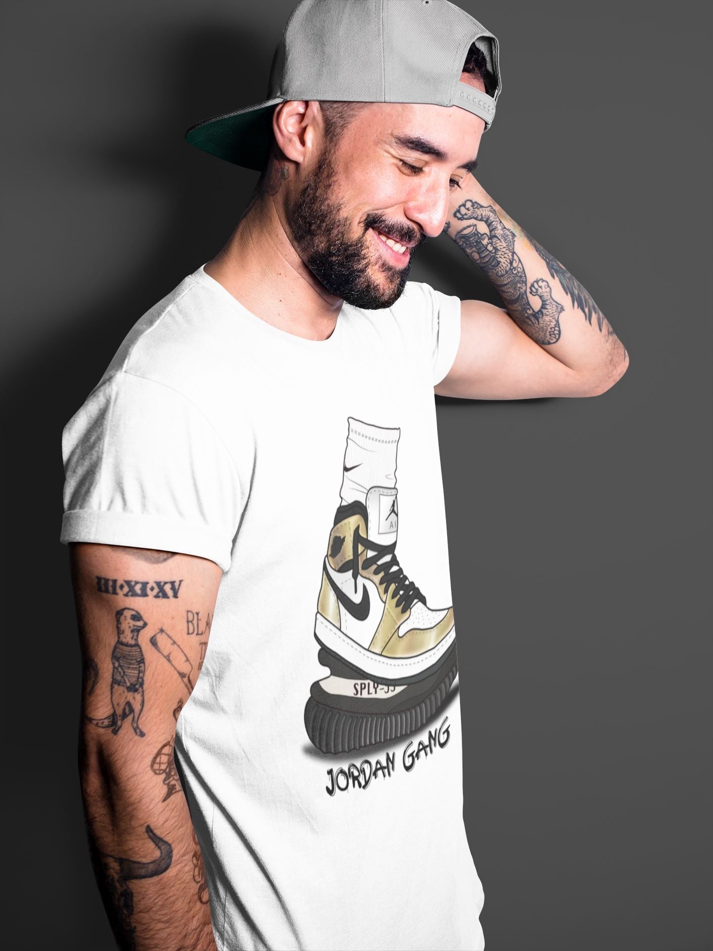 Jordan 1 Metallic Gold Shirt To Match Jordans Jordan Gang Sneaker Tees Jordan 1 Metallic Gold Drip Gear Zone Sneaker Matching Clothing Unisex Shirts