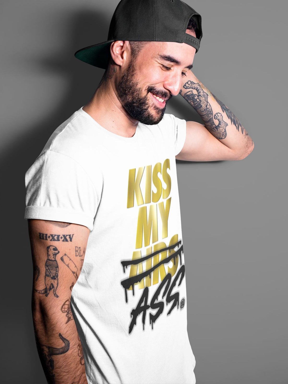 Jordan 1 Metallic Gold Shirt To Match Jordans Kiss My Ass Sneaker Tees Jordan 1 Metallic Gold Drip Gear Zone Sneaker Matching Clothing Unisex Shirts