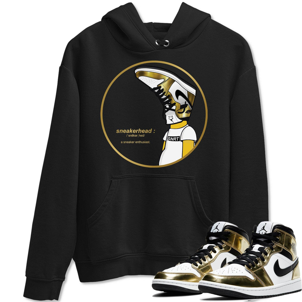 Jordan 1 Metallic Gold Shirt To Match Jordans Sneakerhead Sneaker Tees Jordan 1 Metallic Gold Drip Gear Zone Sneaker Matching Clothing Unisex Shirts