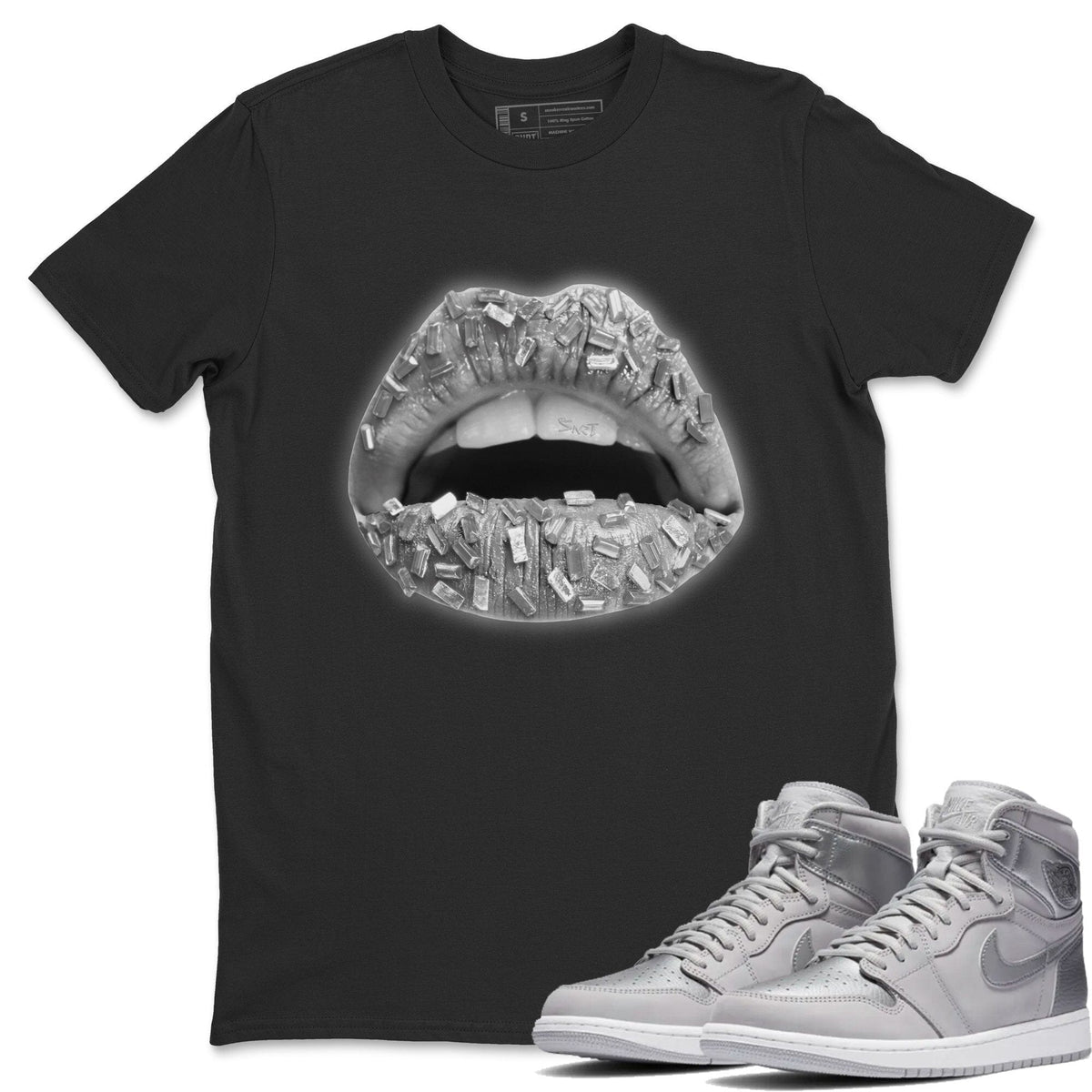 Jordan 1 Tokyo Sneaker Matching T-Shirt Lips Jewel Sneaker Tees Jordan 1 Tokyo Sneaker Release Tees Crew Neck Tees