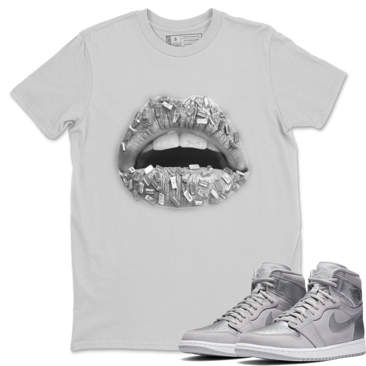 Jordan 1 Tokyo Sneaker Matching T-Shirt Lips Jewel Sneaker Tees Jordan 1 Tokyo Sneaker Release Tees Crew Neck Tees