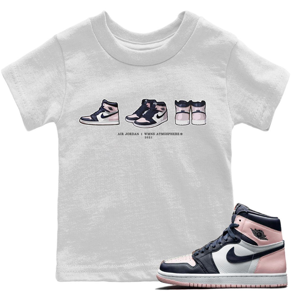 Jordan 1 Atmosphere Sneaker Match Tees Air Jordan 1 Prelude Sneaker Tees Jordan 1 Atmosphere Jordan to match sneaker T-Shirt Kids Shirts