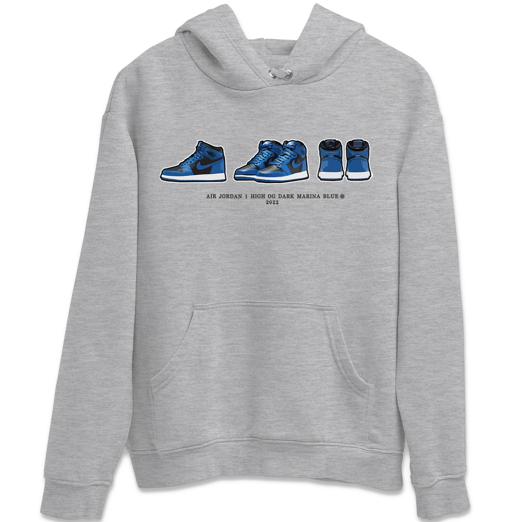 Jordan 1 Dark Marina Blue Sneaker Matching T-Shirt Air Jordan 1 Prelude Sneaker Tees Jordan 1 Dark Marina Blue Sneaker Release Tees Crew Neck Tees