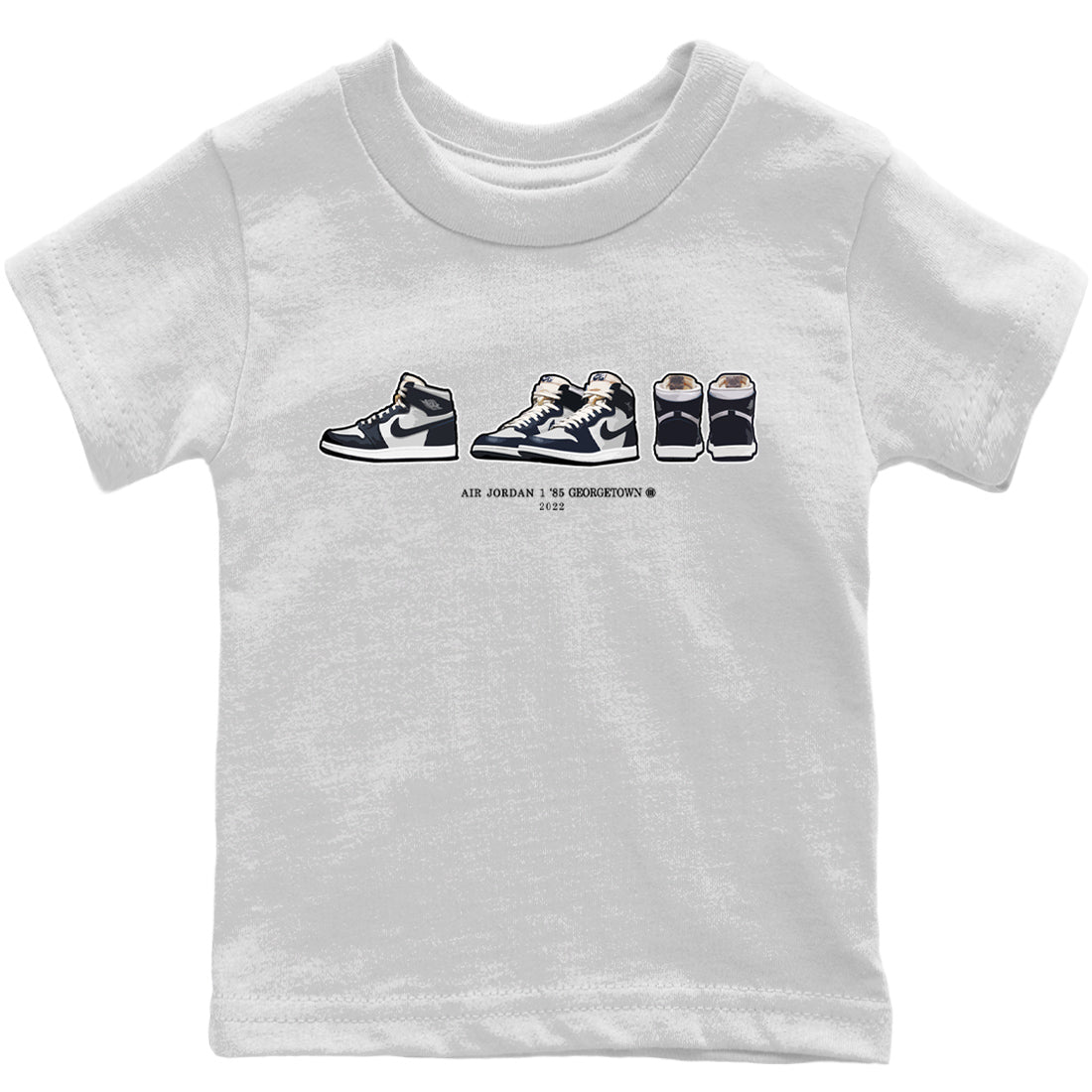 Jordan 1 85 Georgetown Sneaker Match Tees Air Jordan 1 Prelude Sneaker Tees Jordan 1 85 Georgetown Jordan to match sneaker T-Shirt Kids Shirts