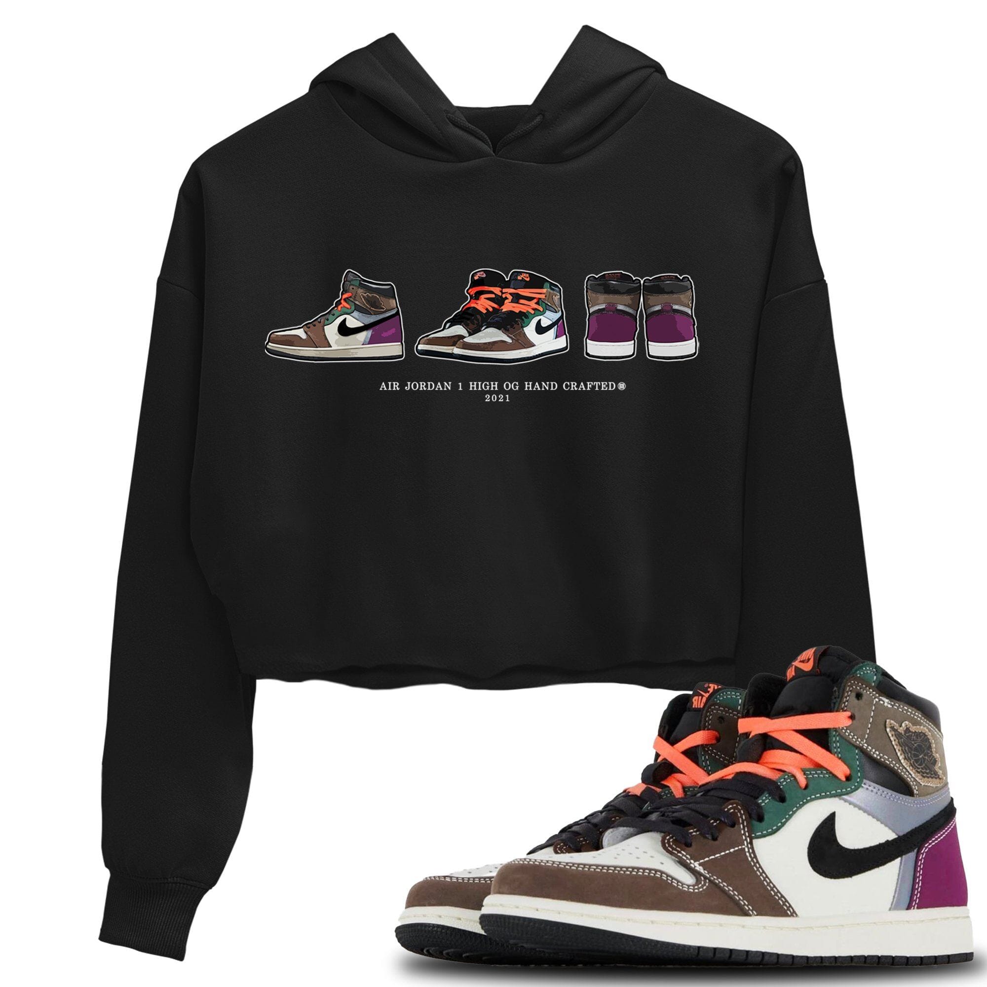 Jordan 1 Hand Crafted Sneaker Matching T-Shirt Air Jordan 1 Prelude Sneaker Tees Jordan 1 Hand Crafted Sneaker Release Tees Women's Shirts
