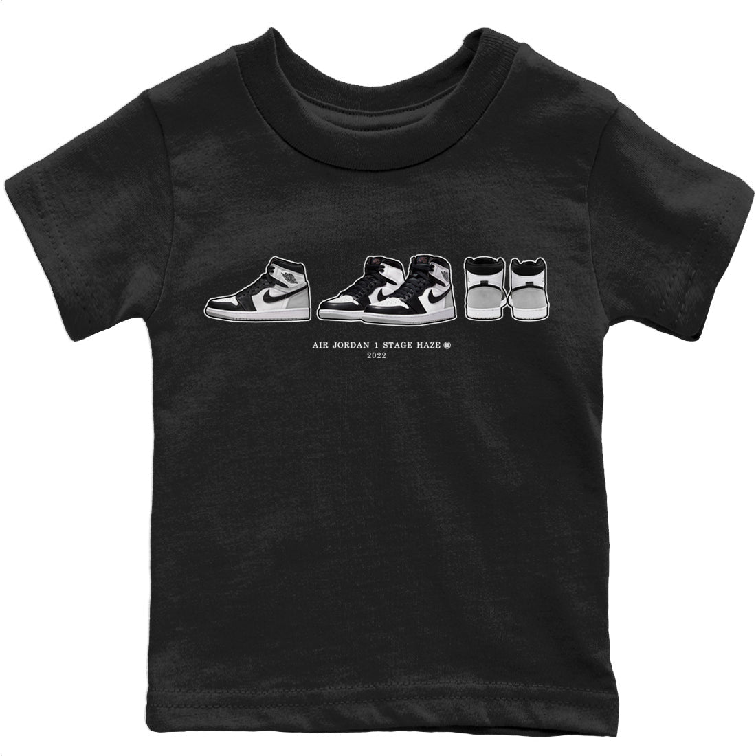 Jordan 1 Stage Haze Sneaker Matching T-Shirt Air Jordan 1 Prelude Sneaker Tees Jordan 1 Stage Haze Sneaker Release Tees Kids Shirts