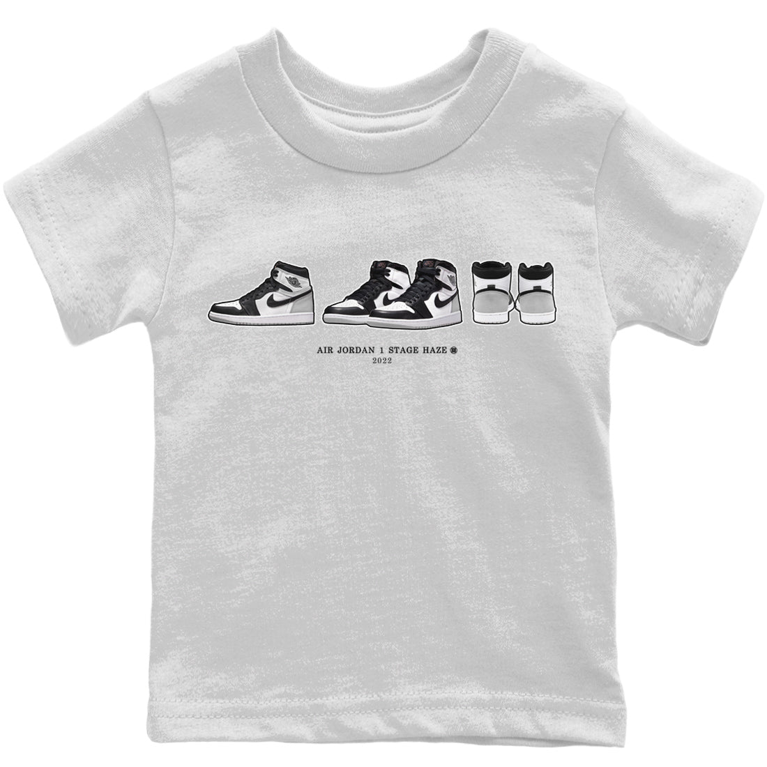 Jordan 1 Stage Haze Sneaker Matching T-Shirt Air Jordan 1 Prelude Sneaker Tees Jordan 1 Stage Haze Sneaker Release Tees Kids Shirts