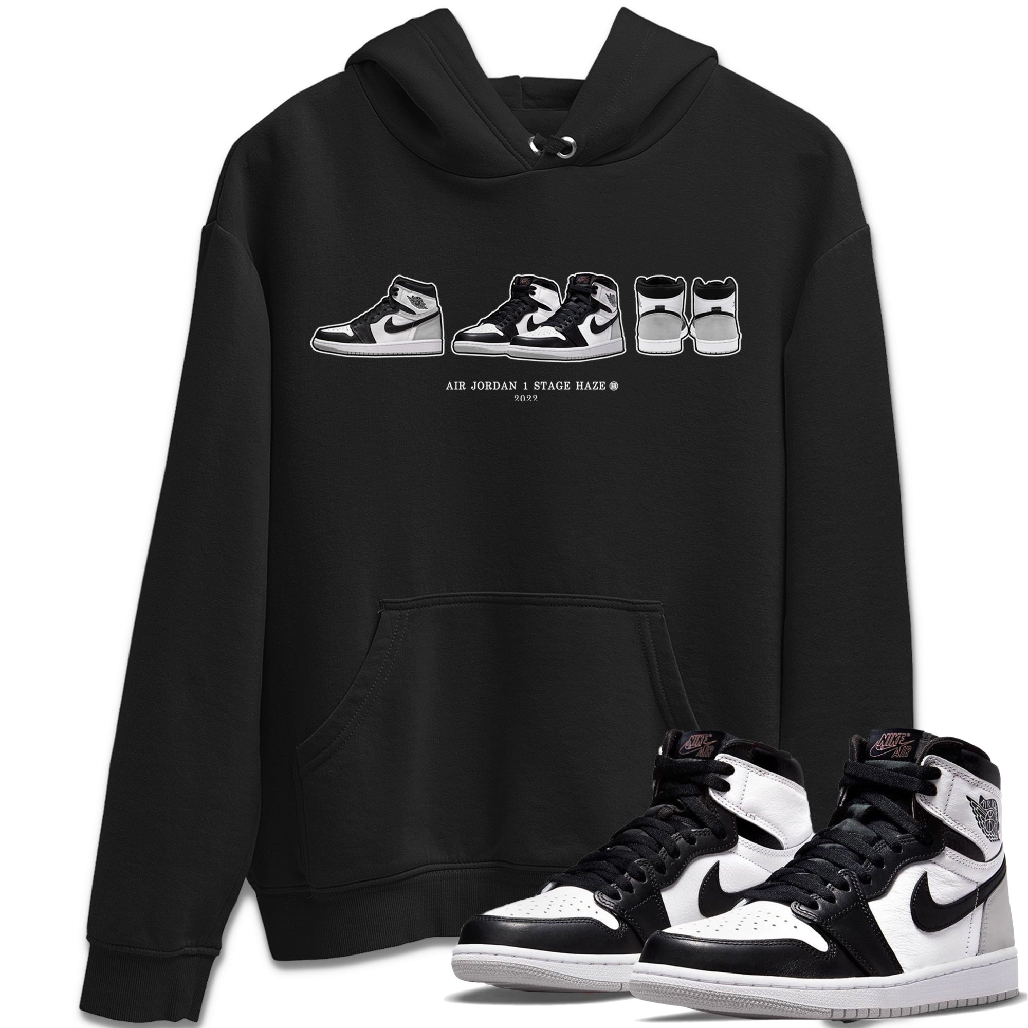 Jordan 1 Stage Haze Sneaker Matching T-Shirt Air Jordan 1 Prelude Sneaker Tees Jordan 1 Stage Haze Sneaker Release Tees Crew Neck Tees