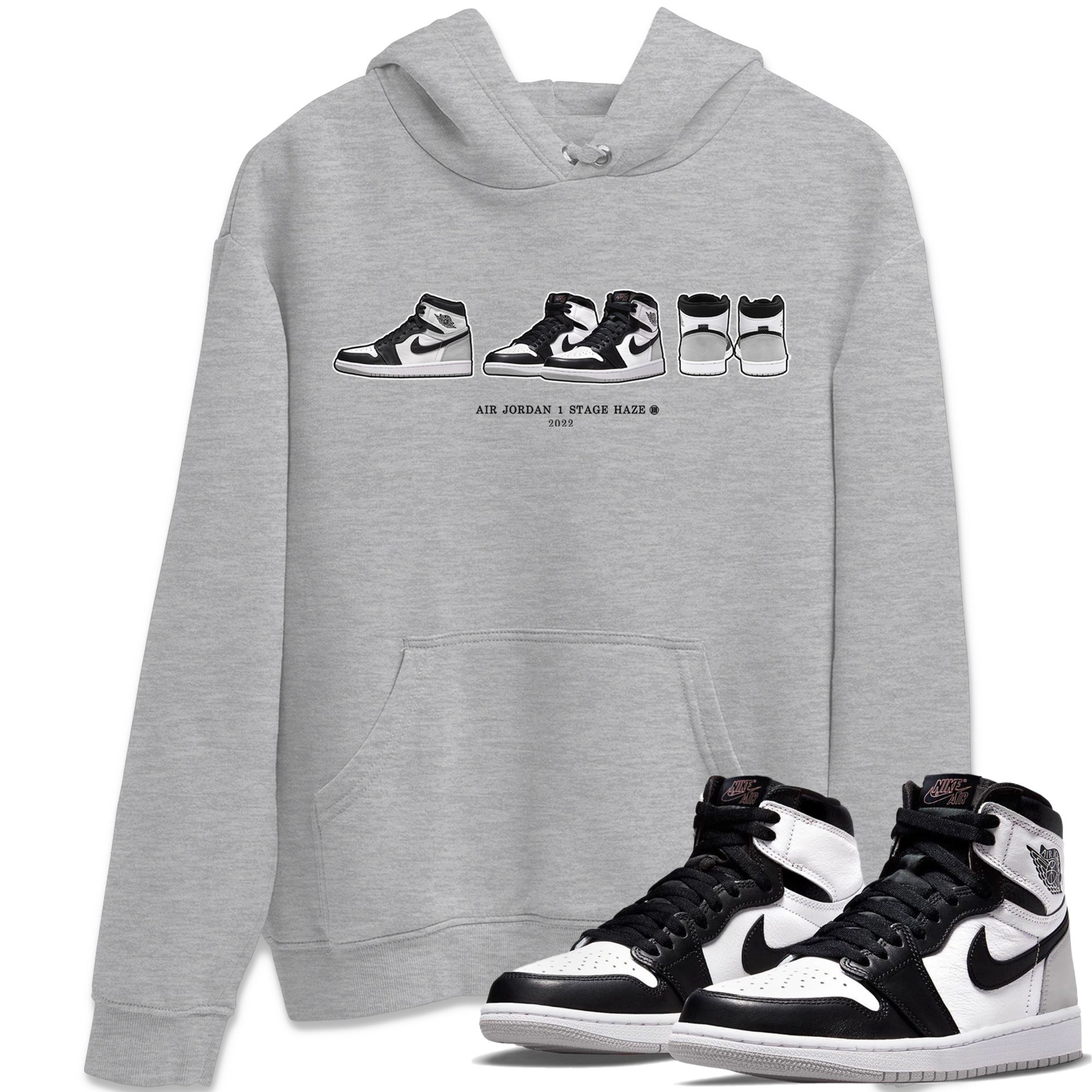 Jordan 1 Stage Haze Sneaker Matching T-Shirt Air Jordan 1 Prelude Sneaker Tees Jordan 1 Stage Haze Sneaker Release Tees Crew Neck Tees