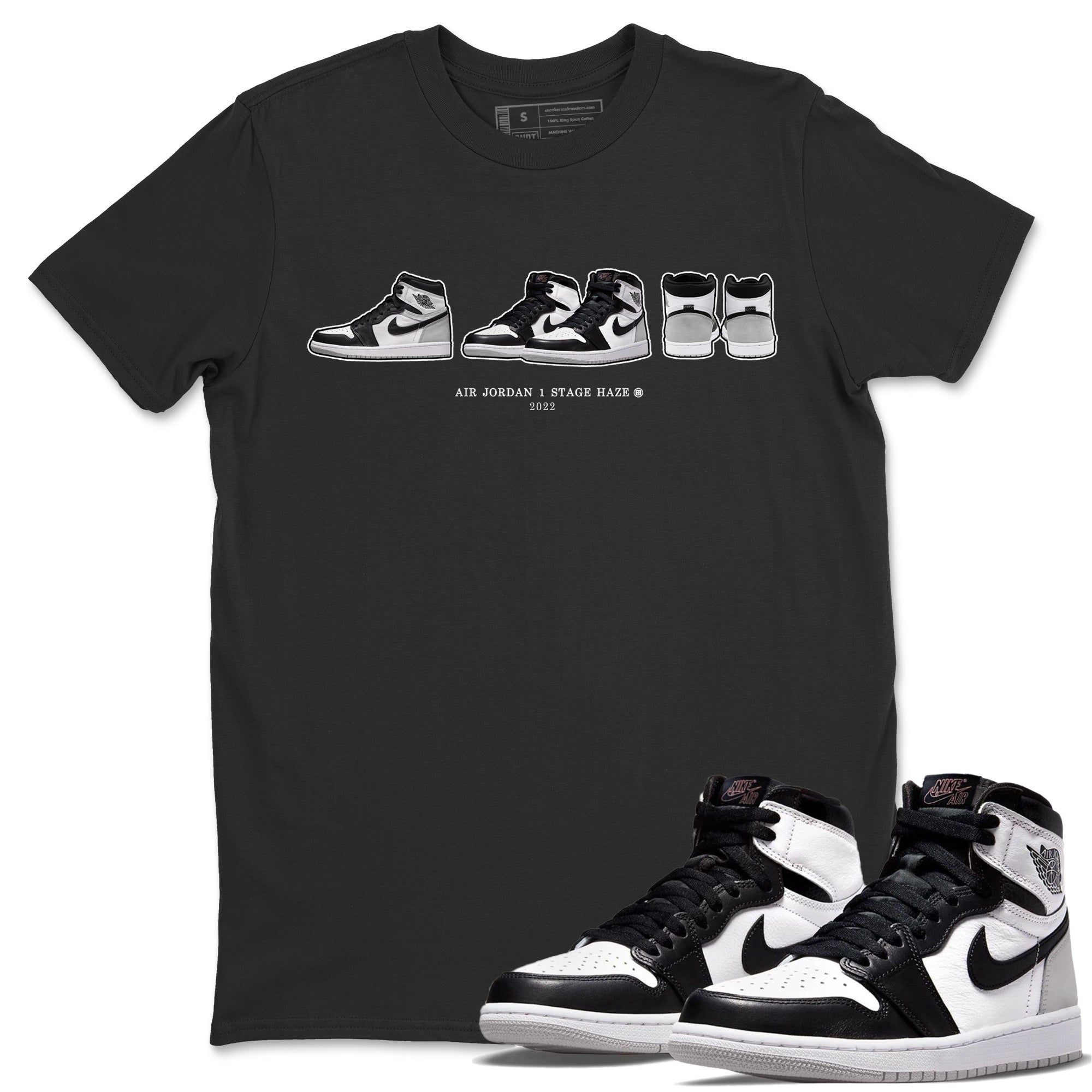 Jordan 1 Stage Haze Sneaker Matching T-Shirt Air Jordan 1 Prelude Sneaker Tees Jordan 1 Stage Haze Sneaker Release Tees Crew Neck Tees
