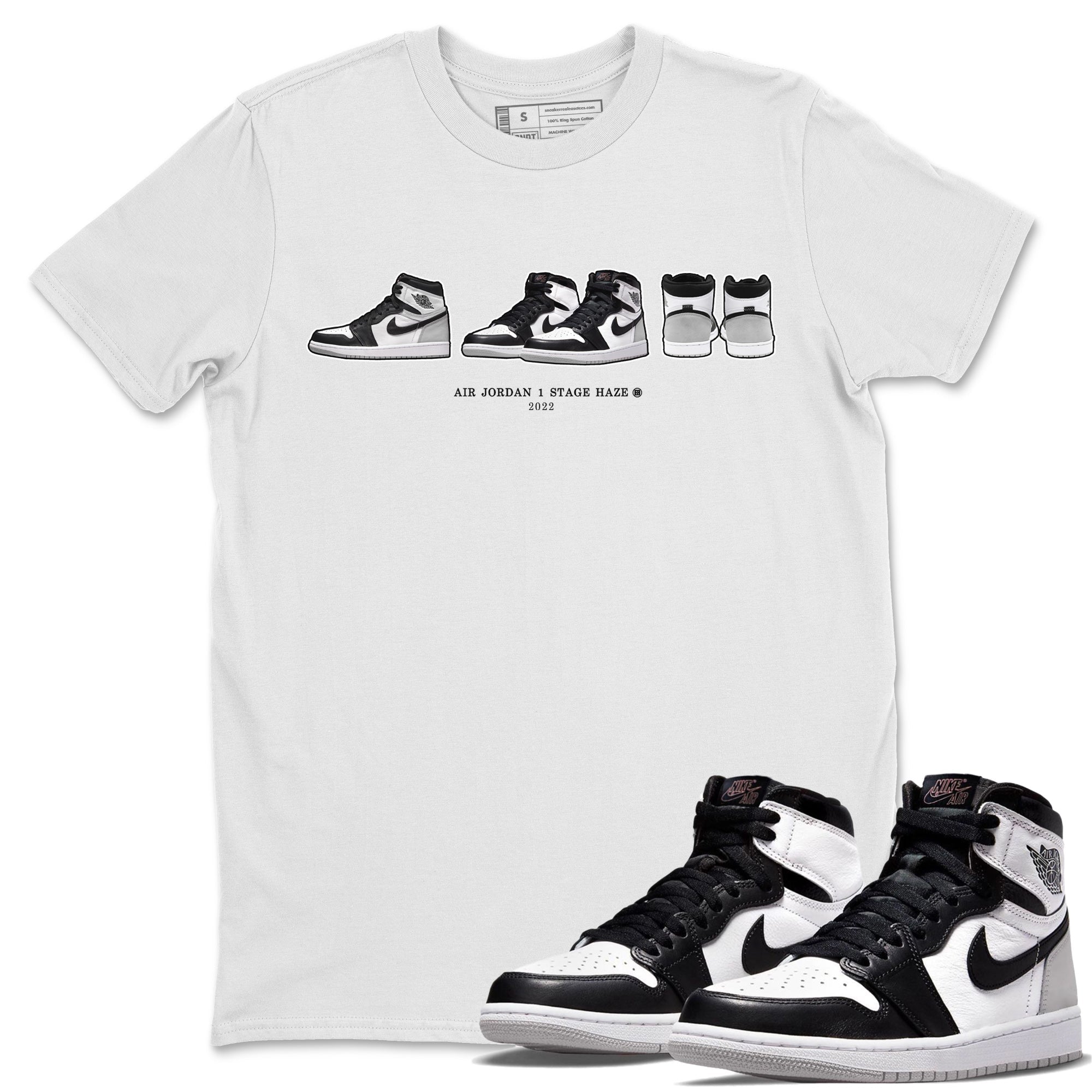 Jordan 1 Stage Haze Sneaker Matching T-Shirt Air Jordan 1 Prelude Sneaker Tees Jordan 1 Stage Haze Sneaker Release Tees Crew Neck Tees