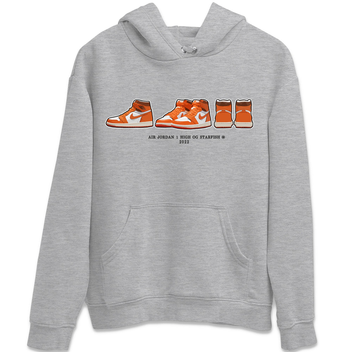 Jordan 1 Starfish Sneaker Matching T-Shirt Air Jordan 1 Prelude Sneaker Tees Jordan 1 Starfish Sneaker Release Tees Crew Neck Tees