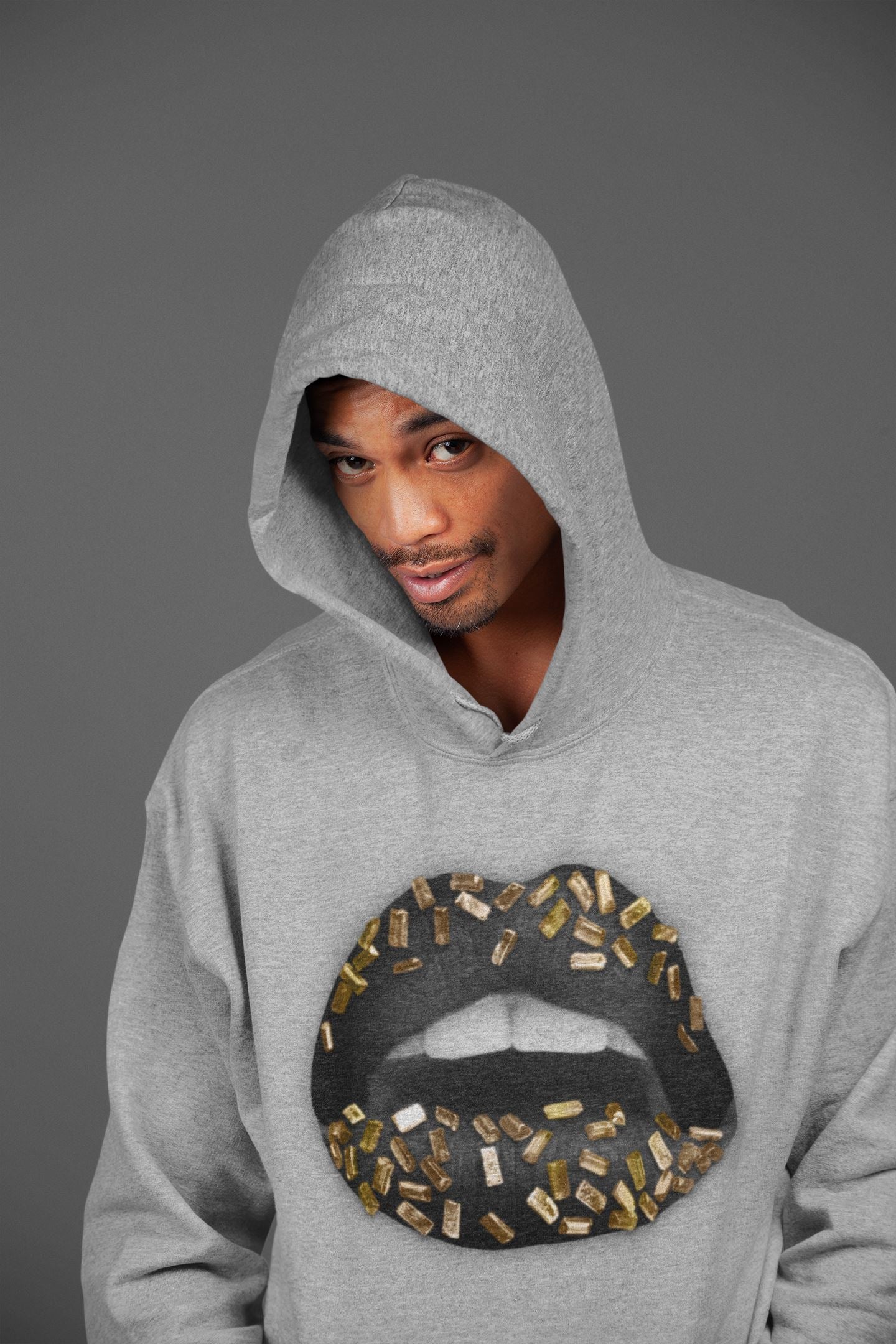 Jordan 1 Black Metallic Gold Sneaker Match Tees Lips Jewel Sneaker Tees Jordan 1 Black Metallic Gold Jordan to match sneaker T-Shirt Crew Neck Shirts