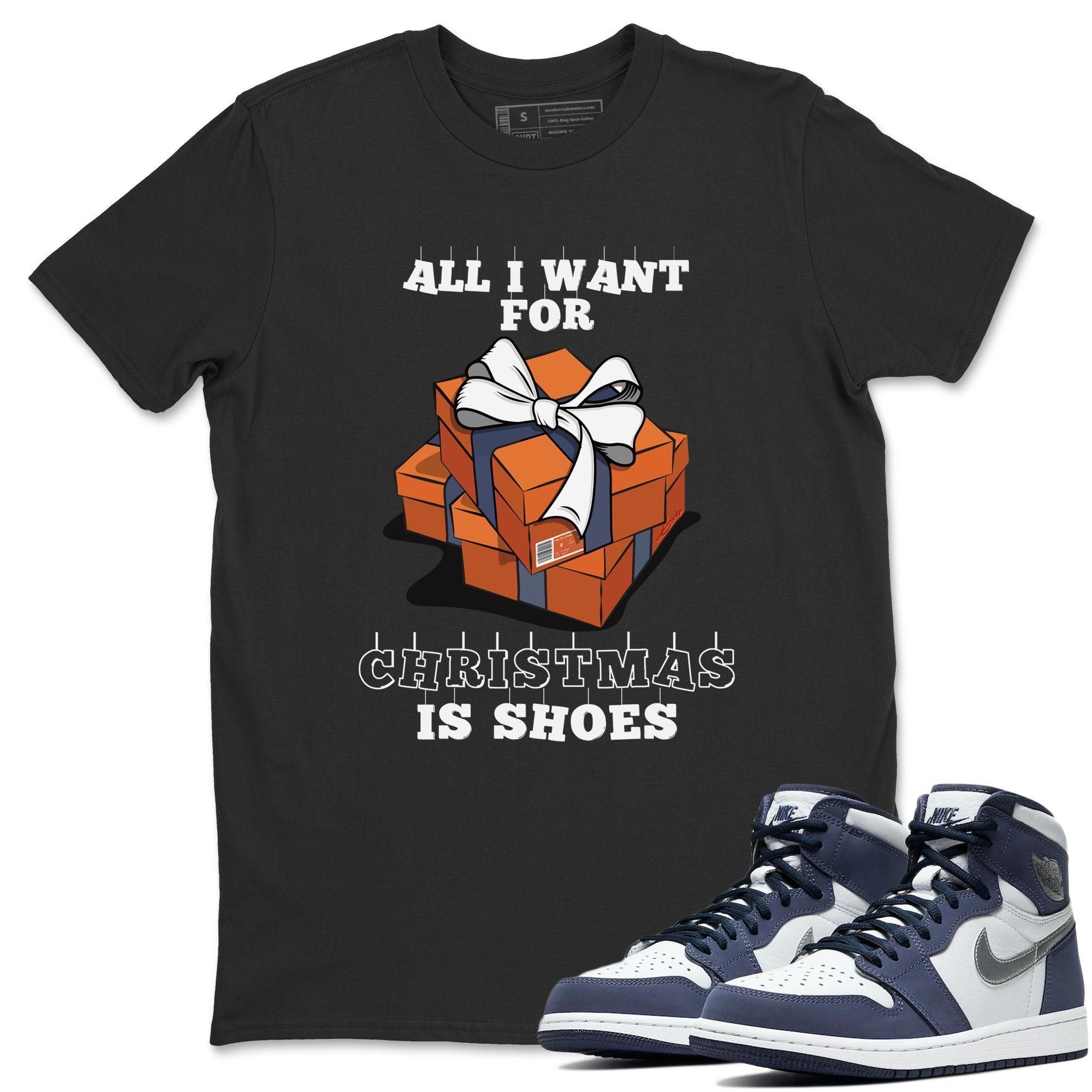 Jordan 1 Midnight Navy Shirt To Match Jordans Christmas Present Sneaker Tees Jordan 1 Midnight Navy Drip Gear Zone Sneaker Matching Clothing Unisex Shirts