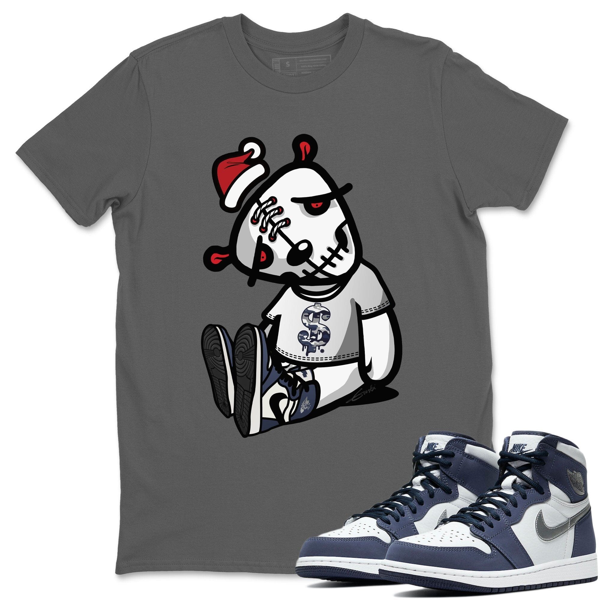 Jordan 1 Midnight Navy Shirt To Match Jordans Dead Dolls Sneaker Tees Jordan 1 Midnight Navy Drip Gear Zone Sneaker Matching Clothing Unisex Shirts