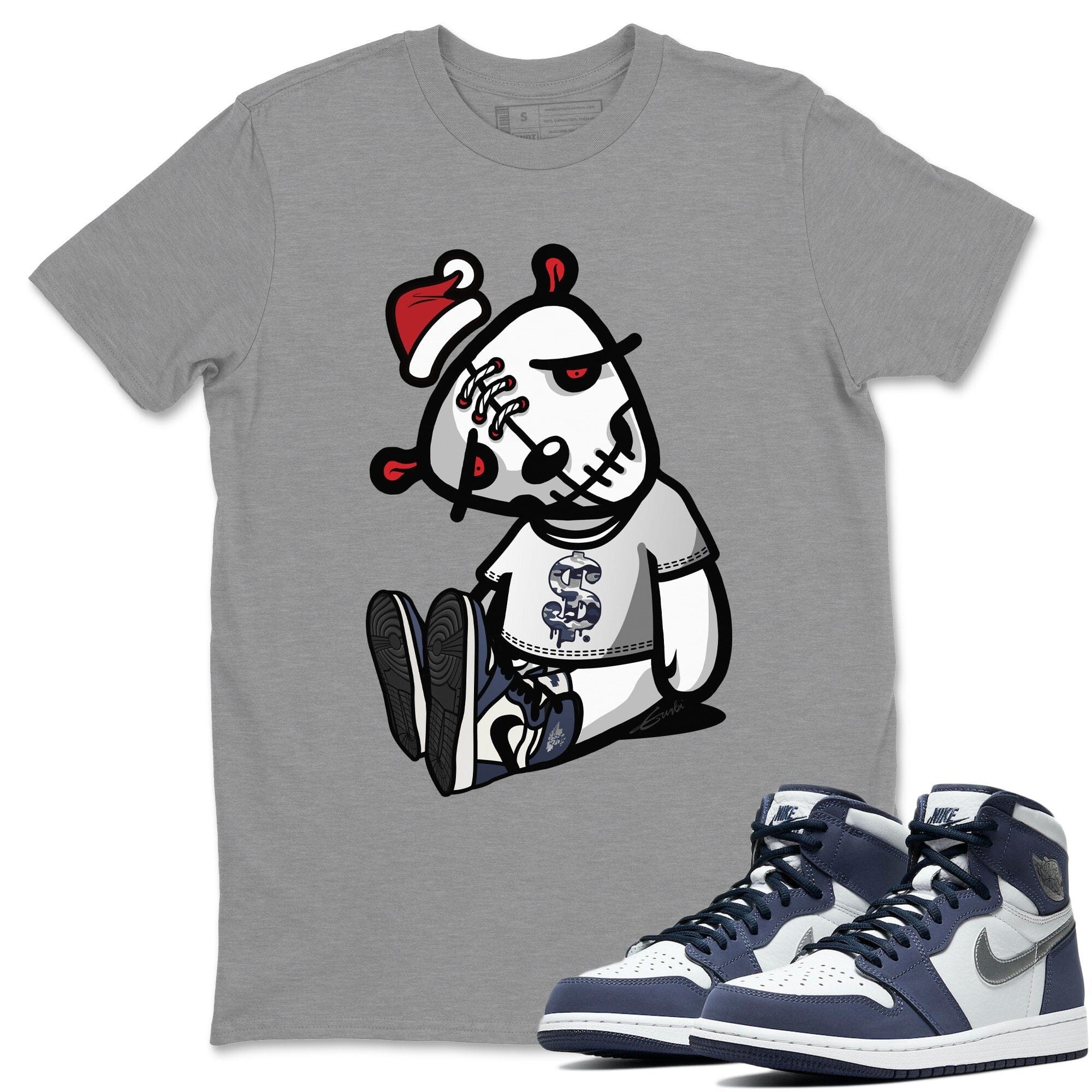 Jordan 1 Midnight Navy Shirt To Match Jordans Dead Dolls Sneaker Tees Jordan 1 Midnight Navy Drip Gear Zone Sneaker Matching Clothing Unisex Shirts