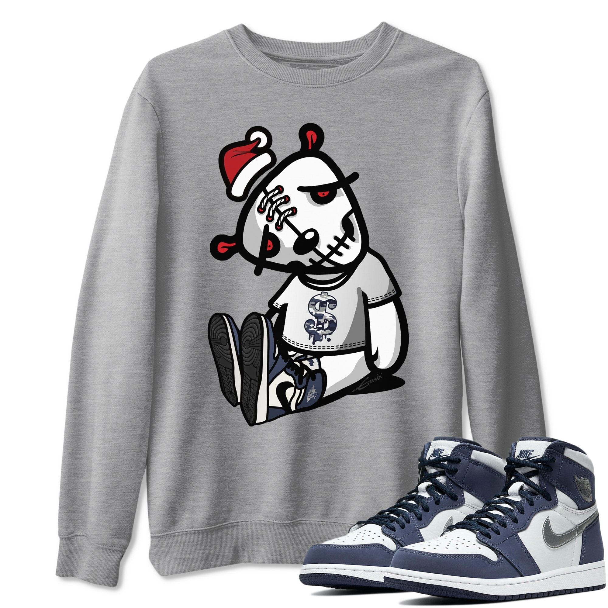Jordan 1 Midnight Navy Shirt To Match Jordans Dead Dolls Sneaker Tees Jordan 1 Midnight Navy Drip Gear Zone Sneaker Matching Clothing Unisex Shirts