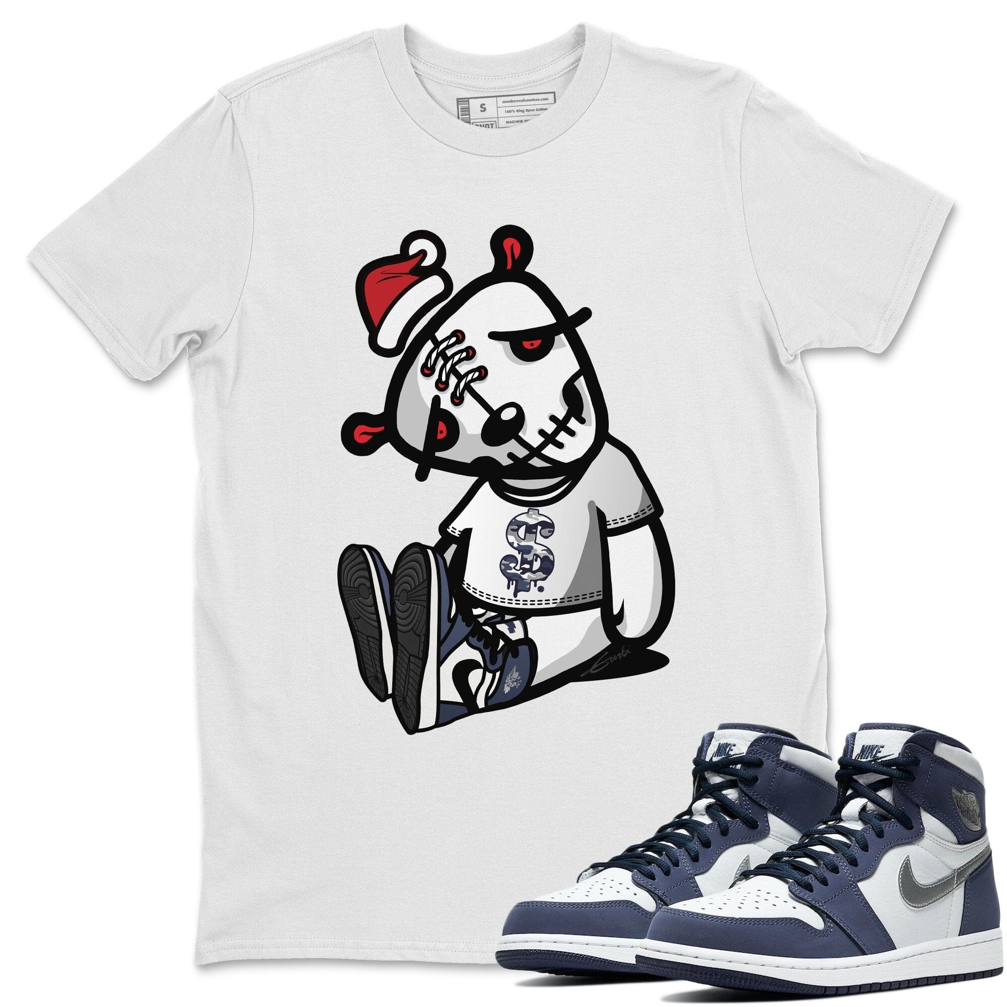 Jordan 1 Midnight Navy Shirt To Match Jordans Dead Dolls Sneaker Tees Jordan 1 Midnight Navy Drip Gear Zone Sneaker Matching Clothing Unisex Shirts