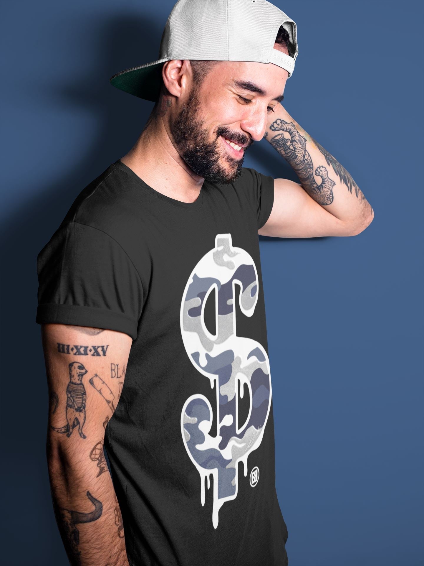 Jordan 1 Midnight Navy Shirt To Match Jordans Dollar Camo Sneaker Tees Jordan 1 Midnight Navy Drip Gear Zone Sneaker Matching Clothing Unisex Shirts