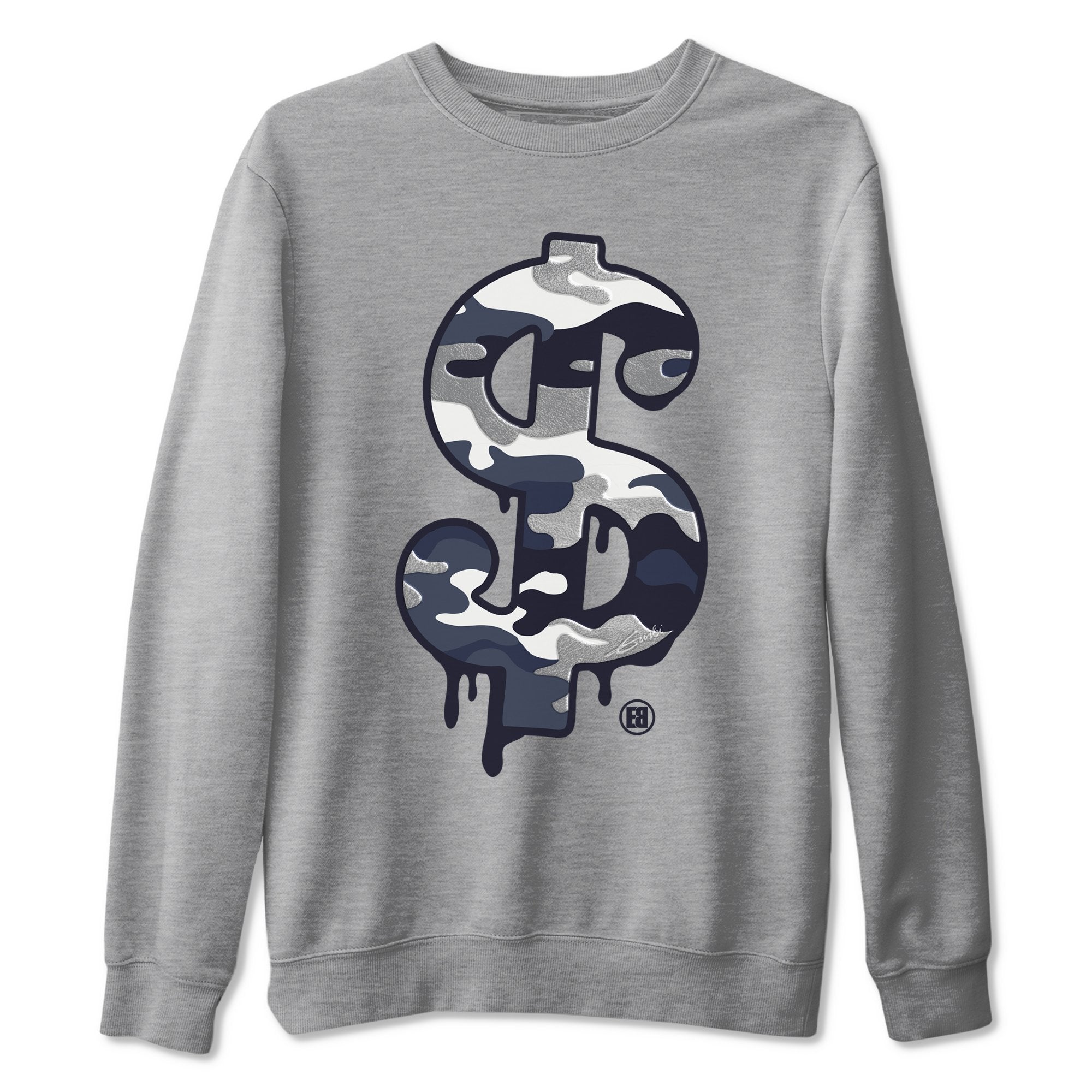 Jordan 1 Midnight Navy Shirt To Match Jordans Dollar Camo Sneaker Tees Jordan 1 Midnight Navy Drip Gear Zone Sneaker Matching Clothing Unisex Shirts