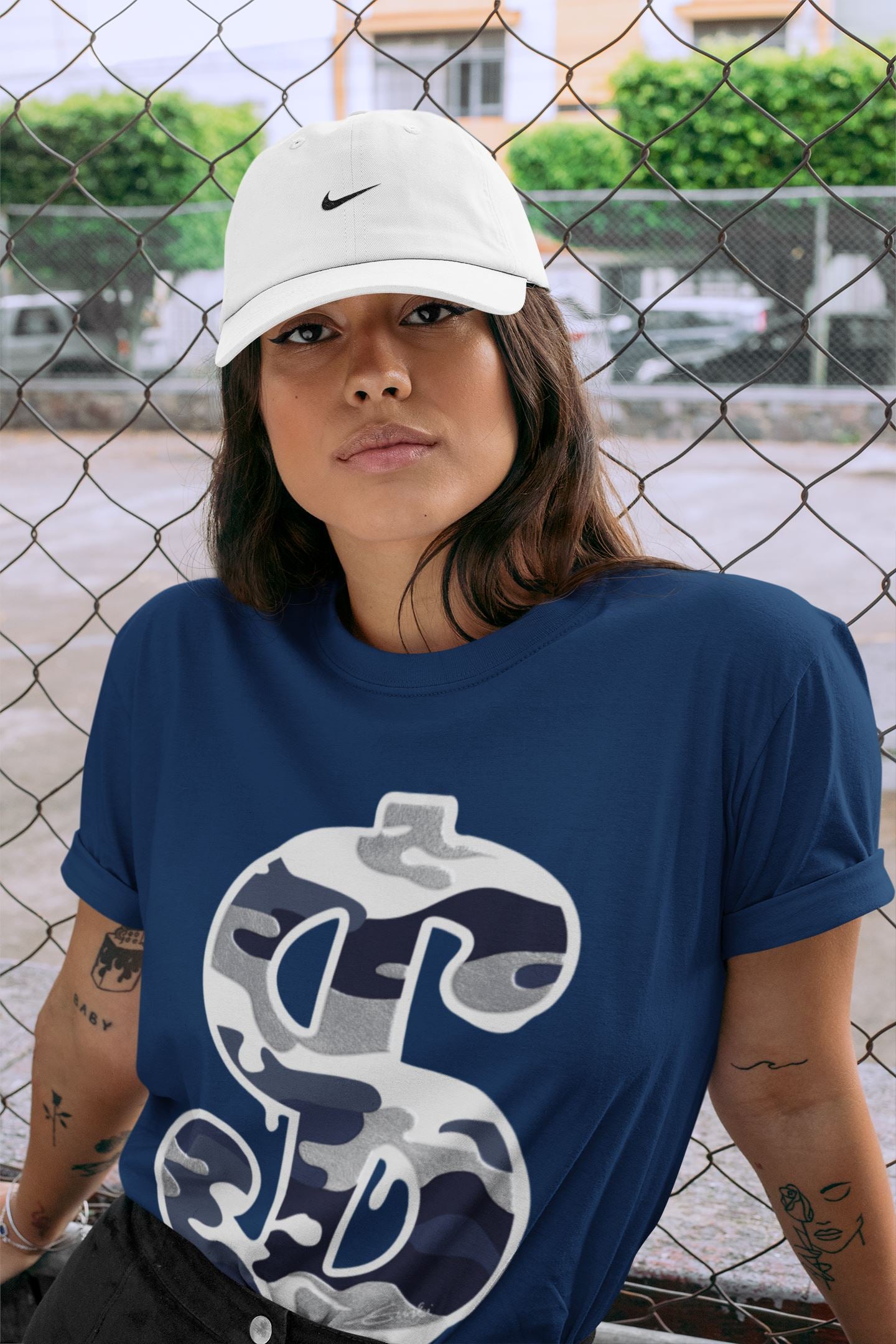 Jordan 1 Midnight Navy Shirt To Match Jordans Dollar Camo Sneaker Tees Jordan 1 Midnight Navy Drip Gear Zone Sneaker Matching Clothing Unisex Shirts