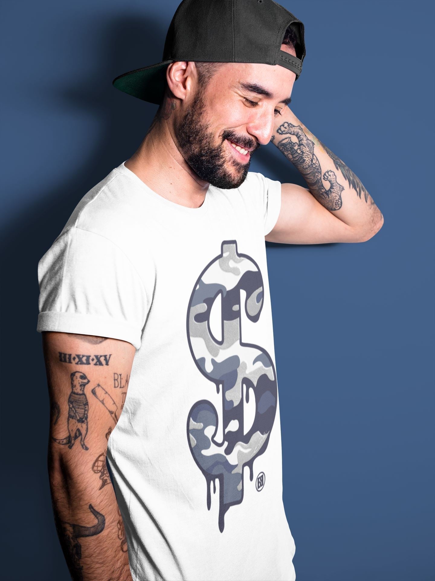 Jordan 1 Midnight Navy Shirt To Match Jordans Dollar Camo Sneaker Tees Jordan 1 Midnight Navy Drip Gear Zone Sneaker Matching Clothing Unisex Shirts