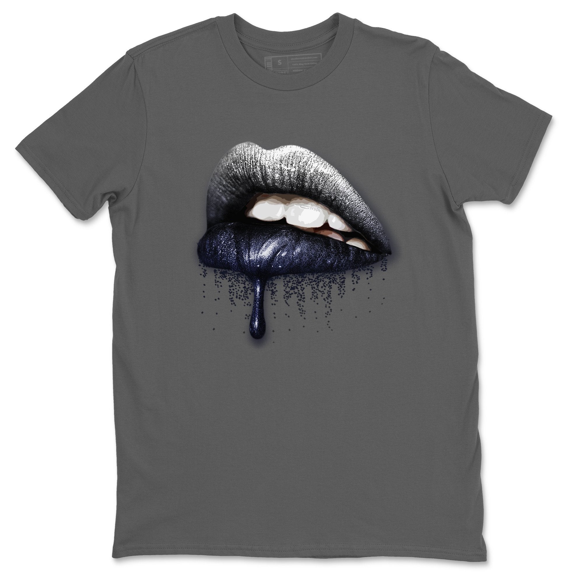 Jordan 1 Midnight Navy Shirt To Match Jordans Dripping Lips Sneaker Tees Jordan 1 Midnight Navy Drip Gear Zone Sneaker Matching Clothing Unisex Shirts