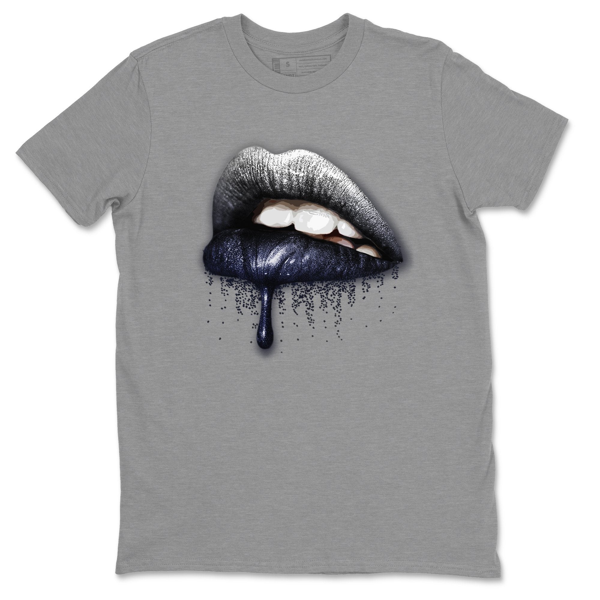 Jordan 1 Midnight Navy Shirt To Match Jordans Dripping Lips Sneaker Tees Jordan 1 Midnight Navy Drip Gear Zone Sneaker Matching Clothing Unisex Shirts