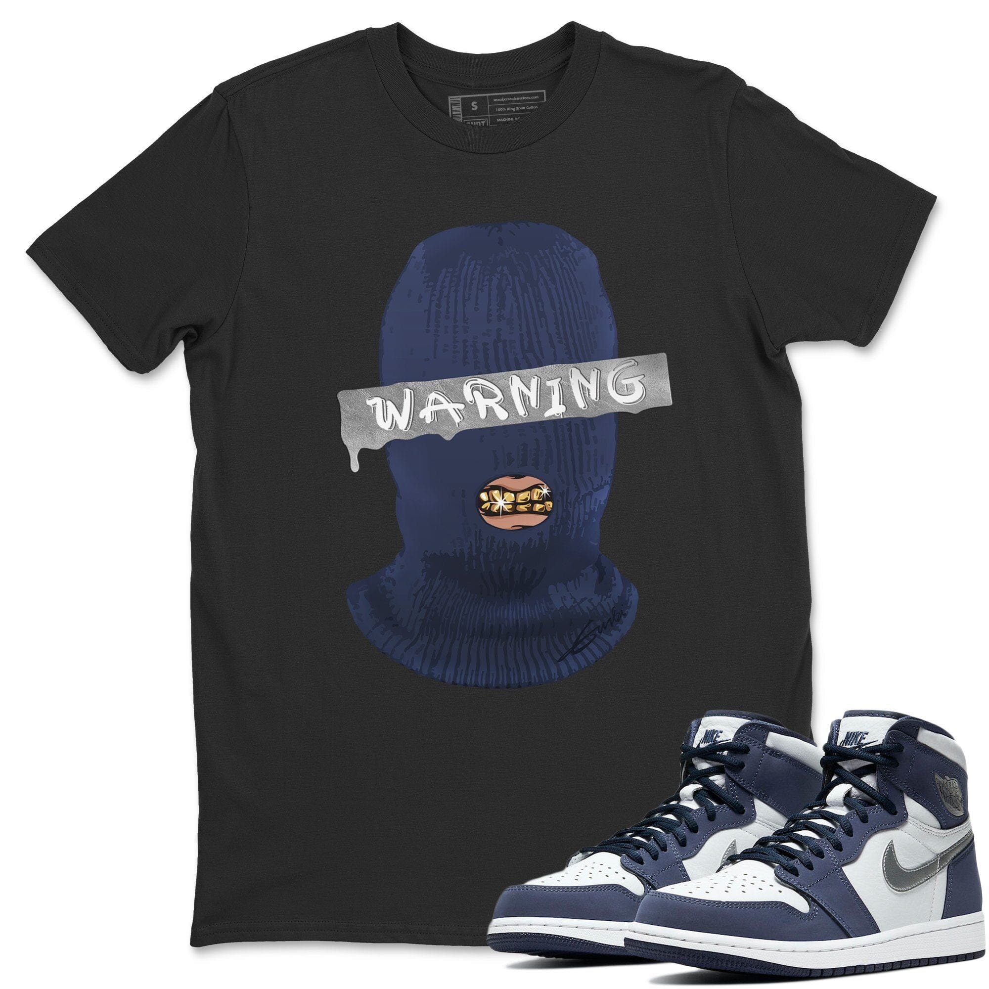 Jordan 1 Midnight Navy Shirt To Match Jordans Warning Sneaker Tees Jordan 1 Midnight Navy Drip Gear Zone Sneaker Matching Clothing Unisex Shirts