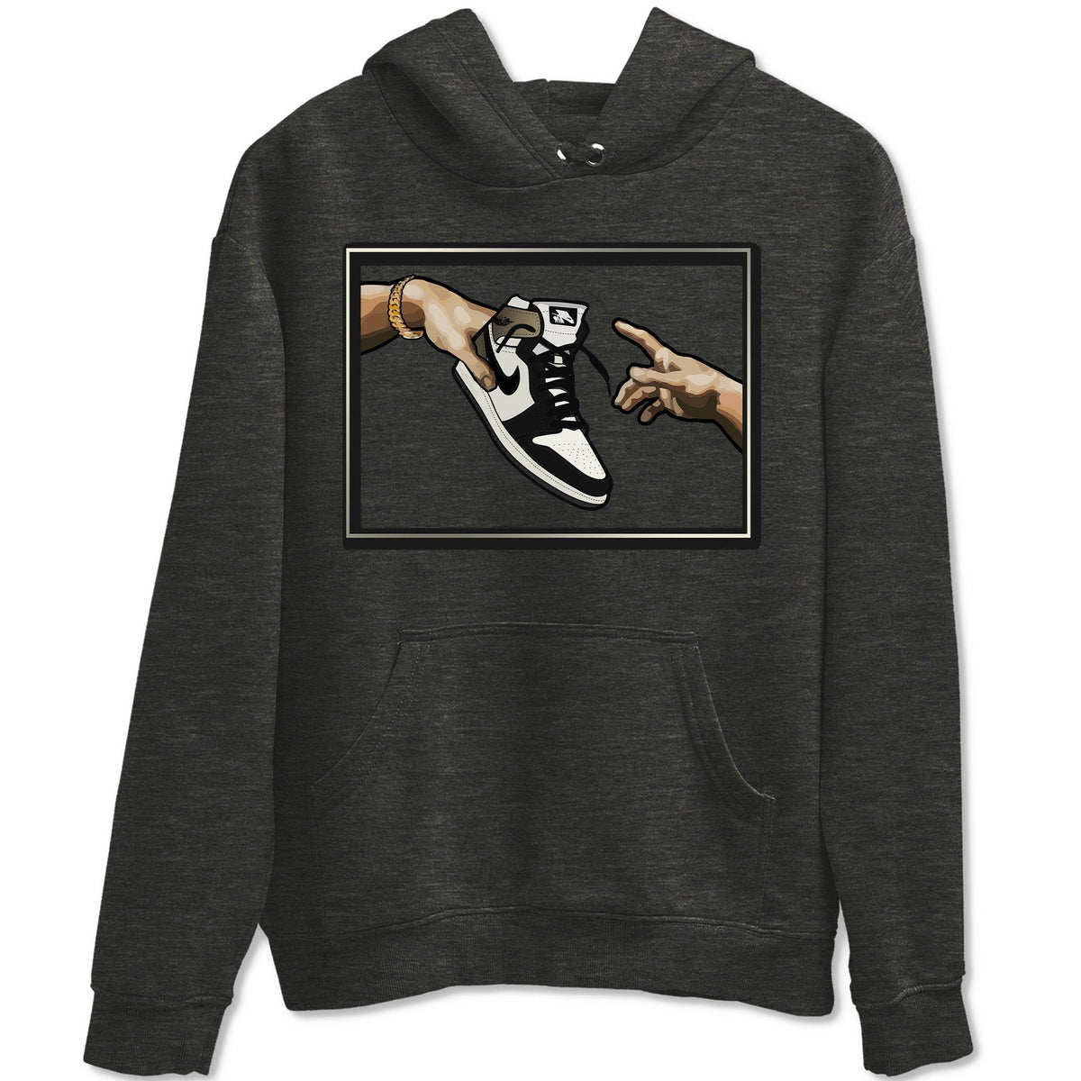 Jordan 1 Dark Mocha Sneaker Matching T-Shirt Adam's Creation Sneaker Tees Jordan 1 Dark Mocha Sneaker Release Tees Crew Neck Tees