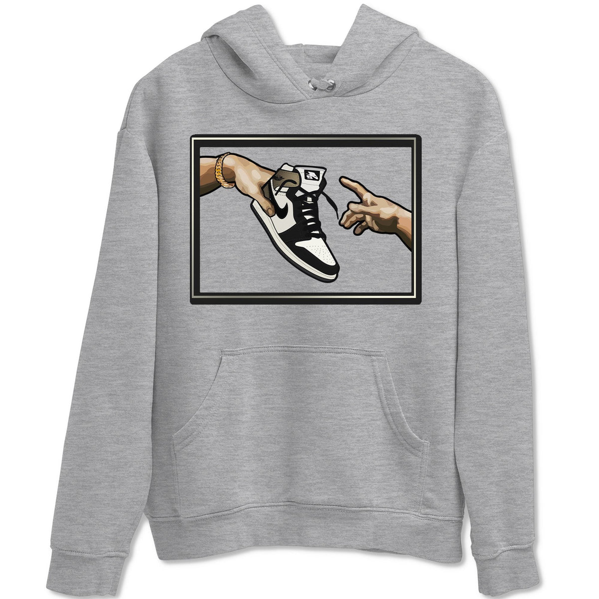 Jordan 1 Dark Mocha Sneaker Matching T-Shirt Adam's Creation Sneaker Tees Jordan 1 Dark Mocha Sneaker Release Tees Crew Neck Tees