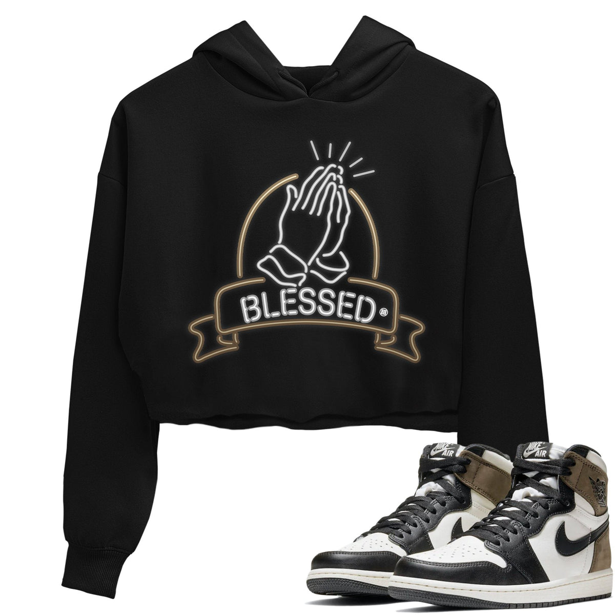 Jordan 1 Dark Mocha Sneaker Matching T-Shirt Blessed Sneaker Tees Jordan 1 Dark Mocha Sneaker Release Tees Women's Shirts