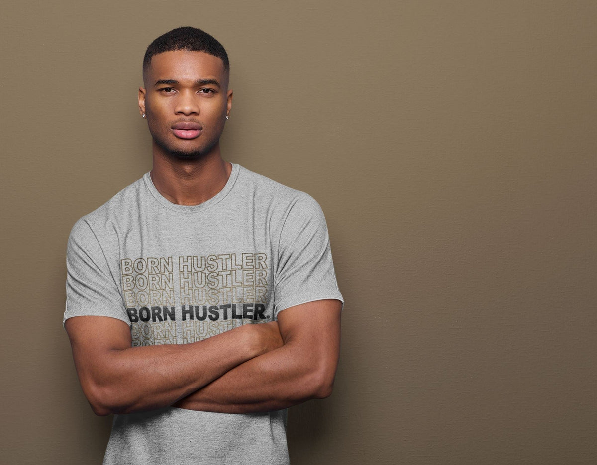 Jordan 1 Dark Mocha Sneaker Matching T-Shirt Born Hustler Sneaker Tees Jordan 1 Dark Mocha Sneaker Release Tees Crew Neck Tees