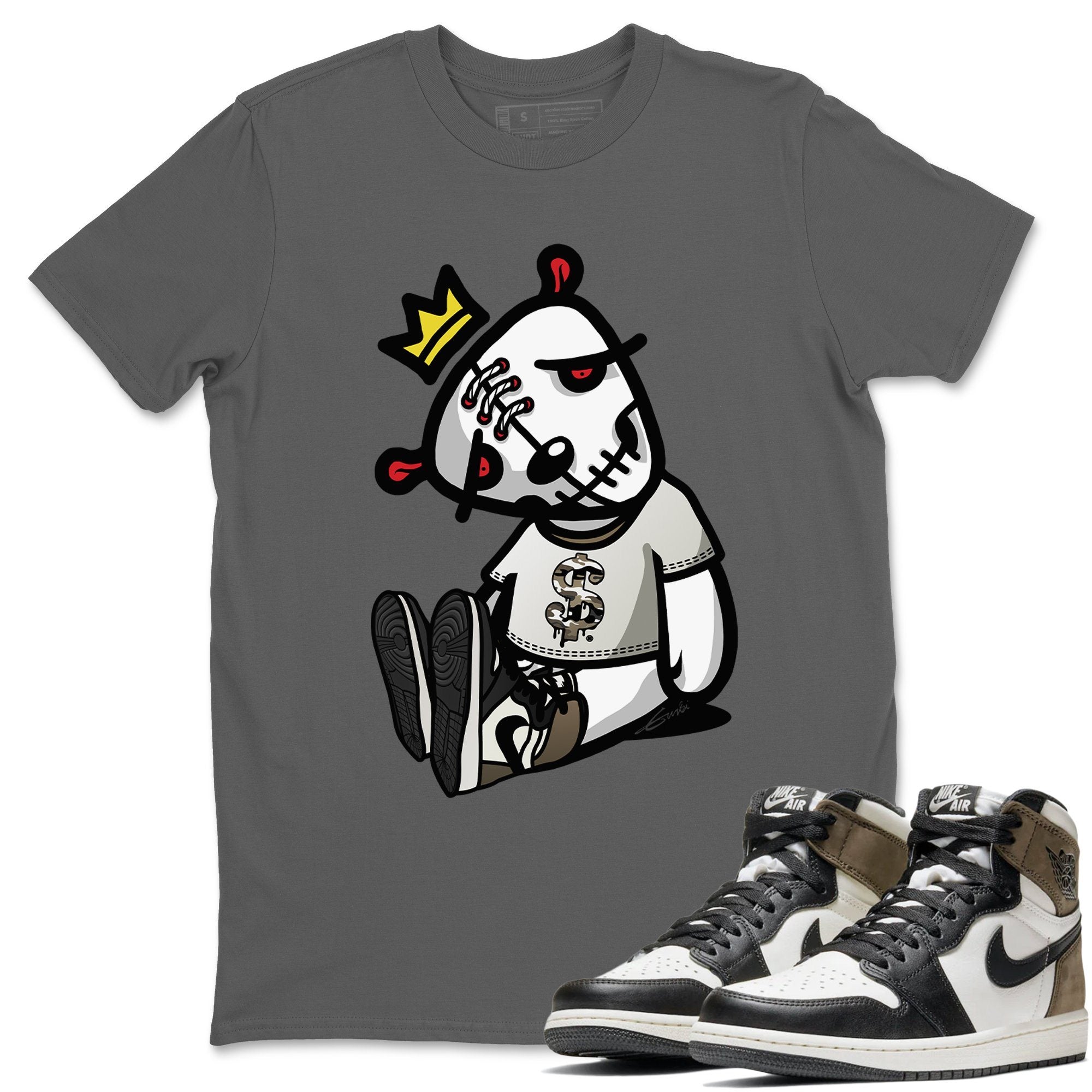 Jordan 1 Dark Mocha Sneaker Matching T-Shirt Dead Dolls Sneaker Tees Jordan 1 Dark Mocha Sneaker Release Tees Crew Neck Tees