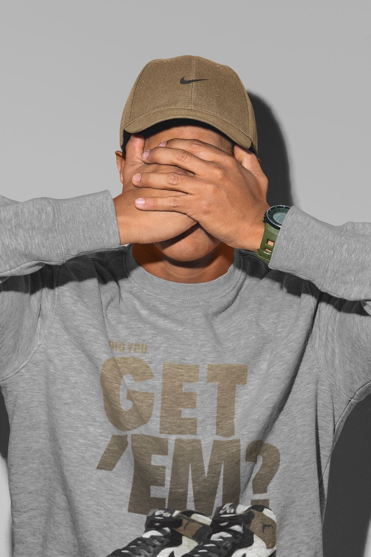 Jordan 1 Dark Mocha Sneaker Matching T-Shirt Did You Get Em SNRT Sneaker Tees Jordan 1 Dark Mocha Drip Gear Zone Crew Neck Tees