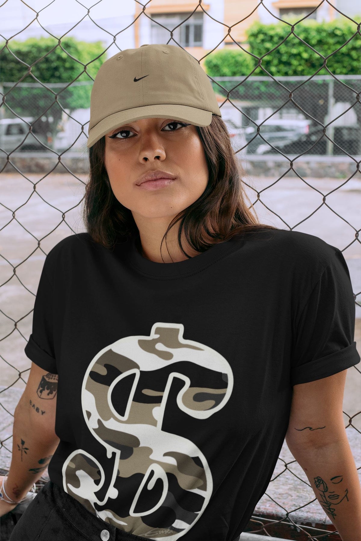 Jordan 1 Dark Mocha Sneaker Matching T-Shirt Dollar Camo Sneaker Tees Jordan 1 Dark Mocha Sneaker Release Tees Crew Neck Tees