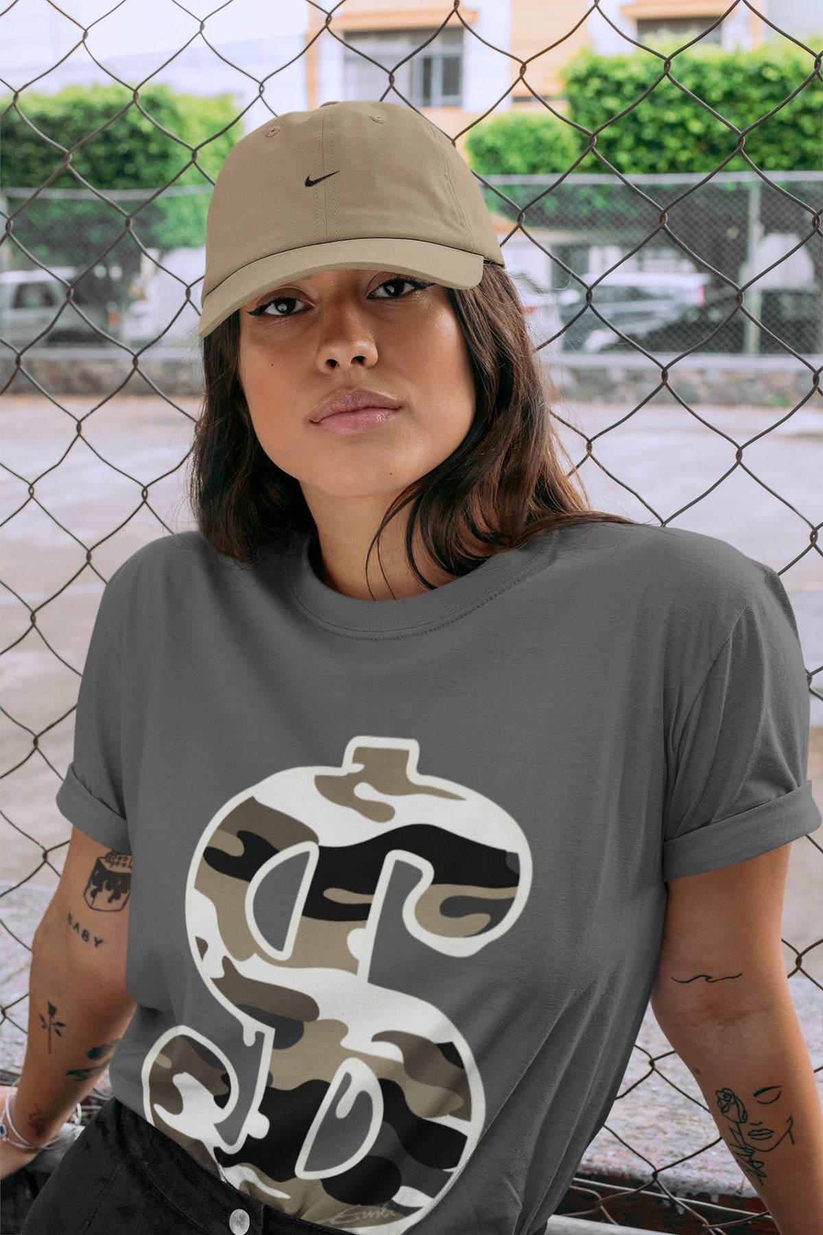 Jordan 1 Dark Mocha Sneaker Matching T-Shirt Dollar Camo Sneaker Tees Jordan 1 Dark Mocha Sneaker Release Tees Crew Neck Tees