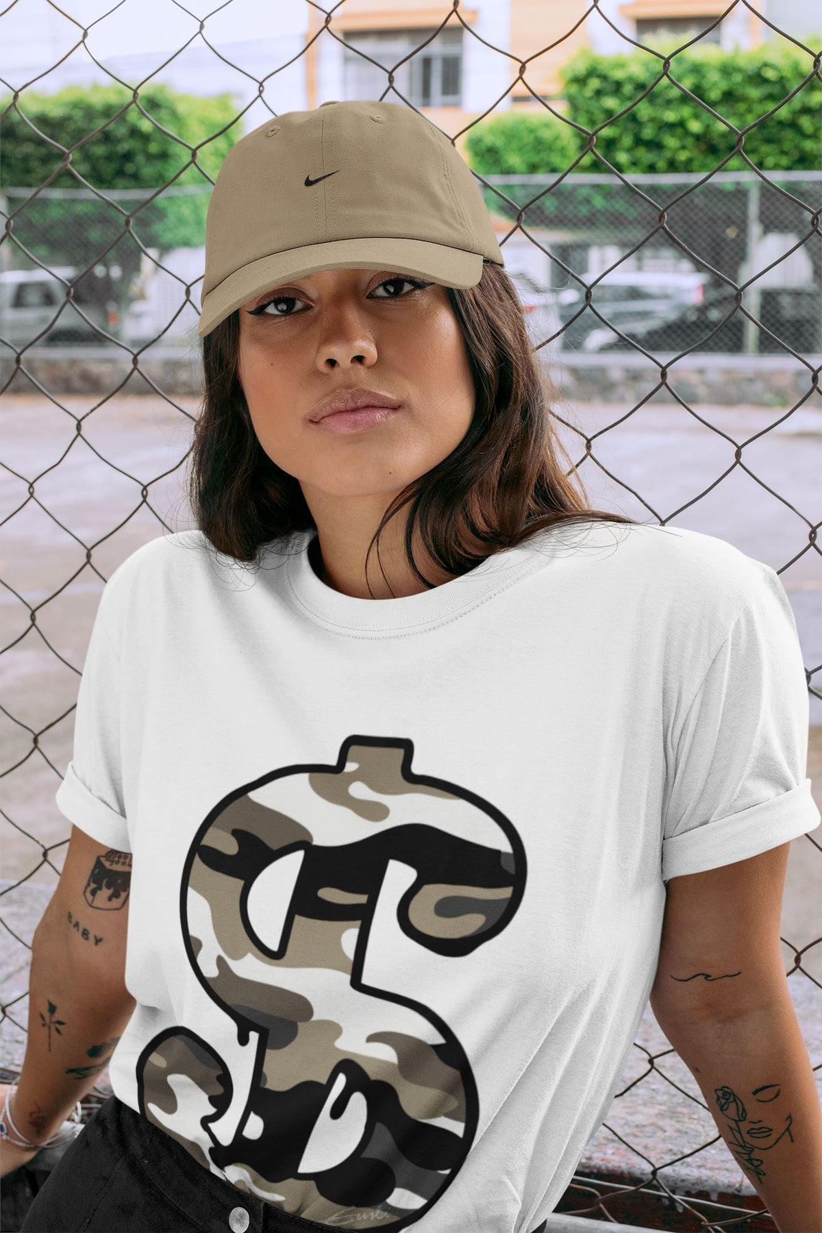 Jordan 1 Dark Mocha Sneaker Matching T-Shirt Dollar Camo Sneaker Tees Jordan 1 Dark Mocha Sneaker Release Tees Crew Neck Tees