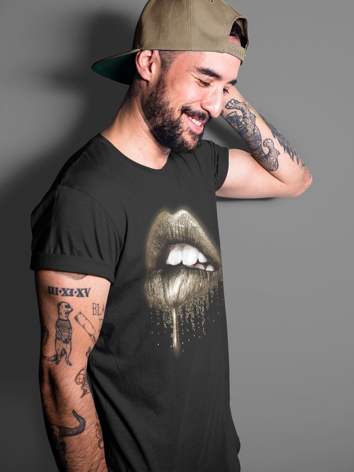 Jordan 1 Dark Mocha Sneaker Matching T-Shirt Dripping Lips Sneaker Tees Jordan 1 Dark Mocha Sneaker Release Tees Crew Neck Tees