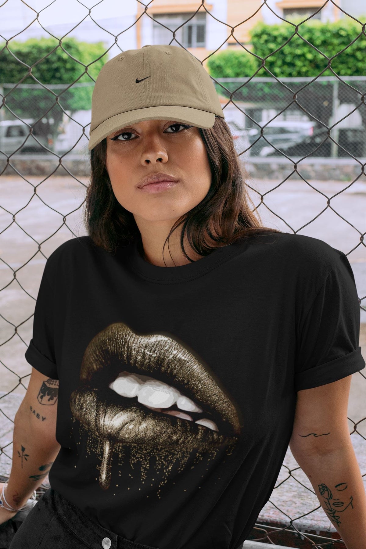Jordan 1 Dark Mocha Sneaker Matching T-Shirt Dripping Lips Sneaker Tees Jordan 1 Dark Mocha Sneaker Release Tees Crew Neck Tees