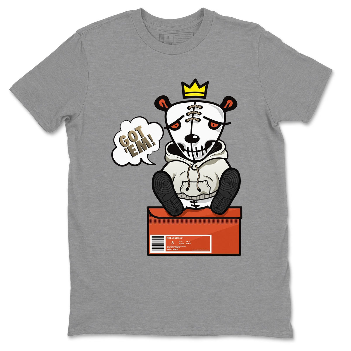 Jordan 1 Dark Mocha Sneaker Matching T-Shirt Got Em Sneaker Tees Jordan 1 Dark Mocha Sneaker Release Tees Crew Neck Tees