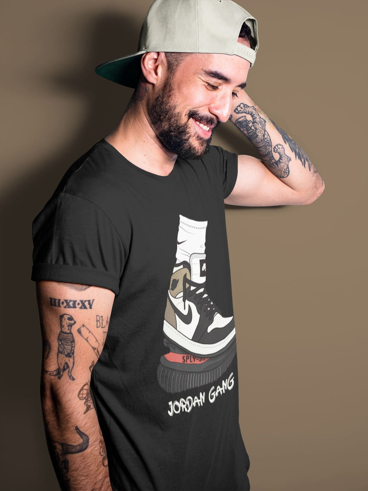 Jordan 1 Dark Mocha Sneaker Matching T-Shirt Jordan Gang Sneaker Tees Jordan 1 Dark Mocha Sneaker Release Tees Crew Neck Tees