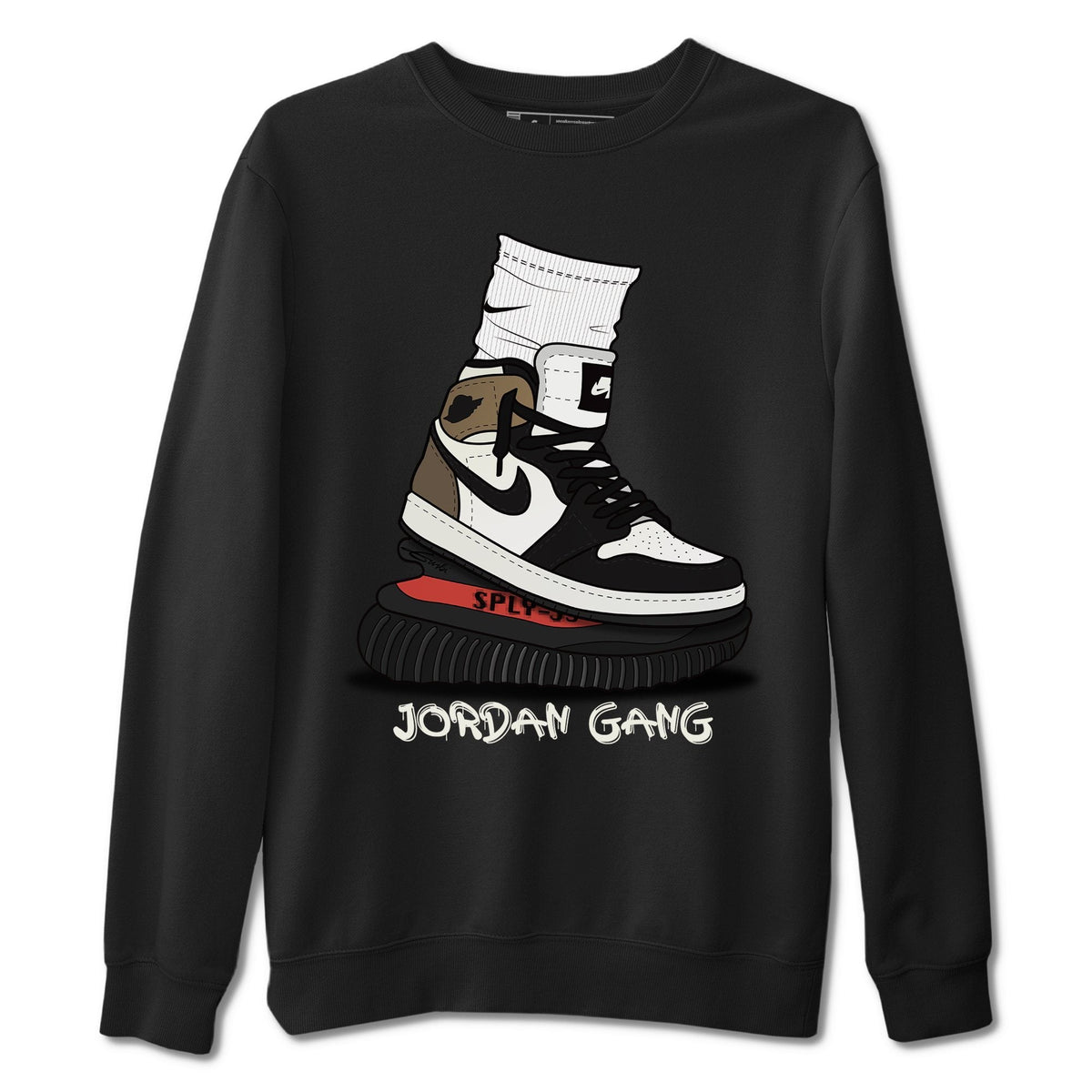 Jordan 1 Dark Mocha Sneaker Matching T-Shirt Jordan Gang Sneaker Tees Jordan 1 Dark Mocha Sneaker Release Tees Crew Neck Tees